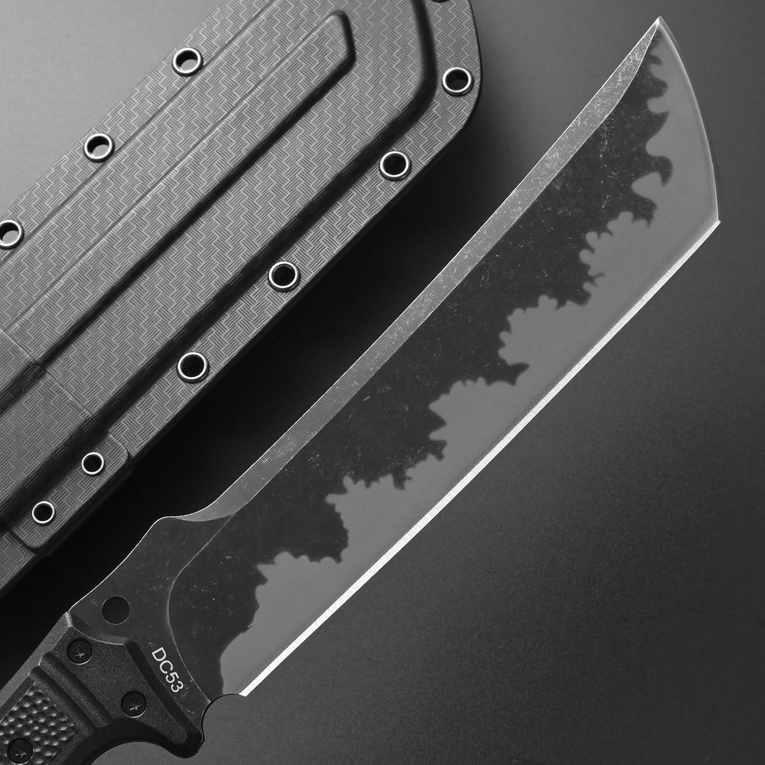 GTK1 Fixed Blade Knife DC53 Steel Blade Nylon Fiberglass Handle Full Tang EDC Tool Knifes for Outdoor Camping Survival Adventure Bushcraft