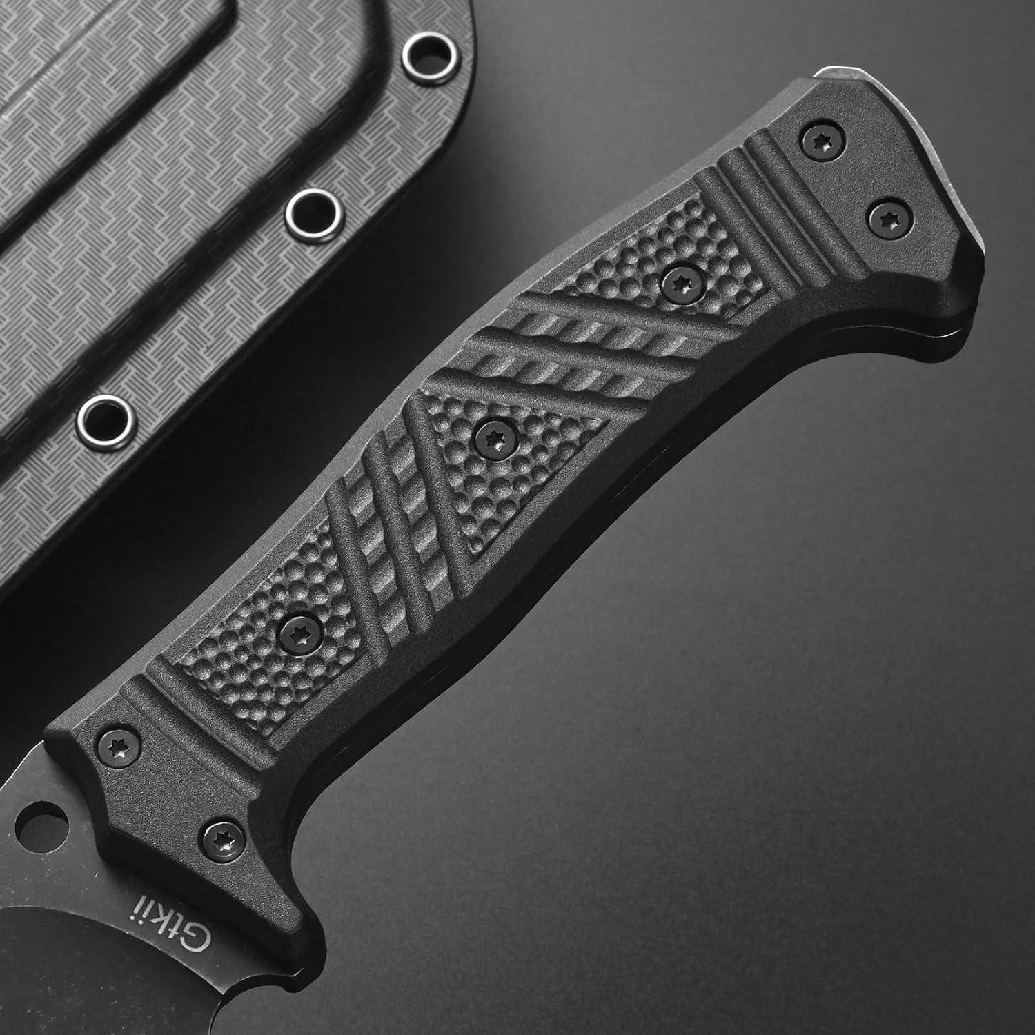 GTK1 Fixed Blade Knife DC53 Steel Blade Nylon Fiberglass Handle Full Tang EDC Tool Knifes for Outdoor Camping Survival Adventure Bushcraft