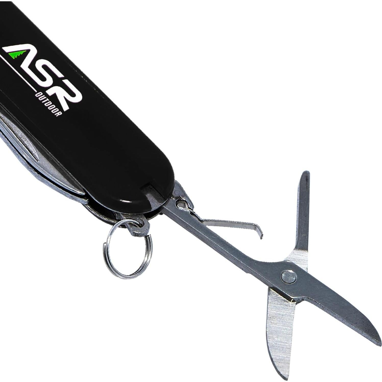 Cuchillo de bolsillo EDC mini ASR Outdoor 5 en 1 Negro