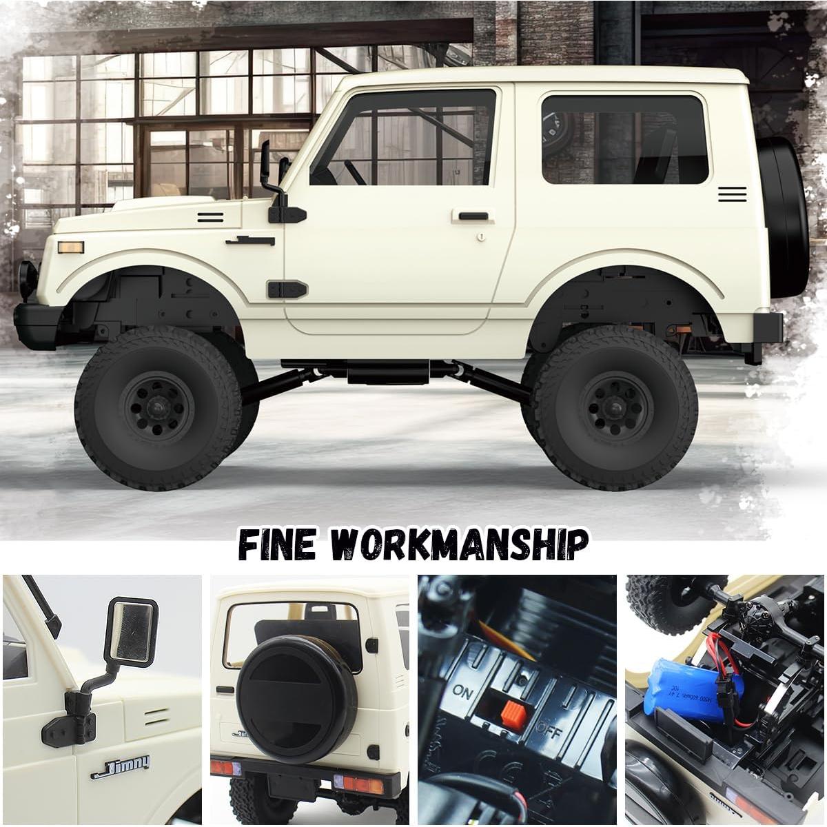 Camión RC 1/10 WPL C74 Jimny 4x4 Todo Terreno con LED