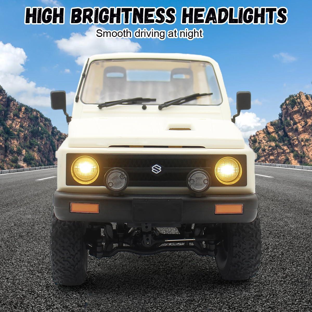 Camión RC 1/10 WPL C74 Jimny 4x4 Todo Terreno con LED