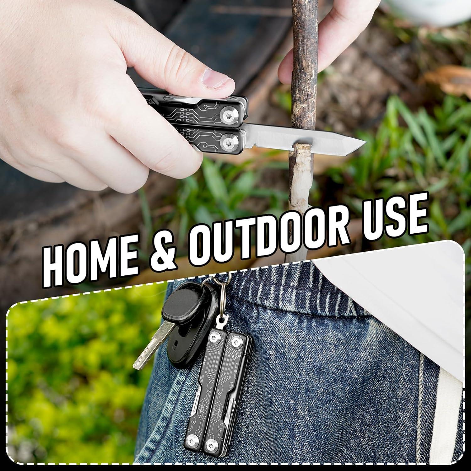 Tijeras Multiherramienta BIBURY 9 en 1 Plegable Acero Inoxidable