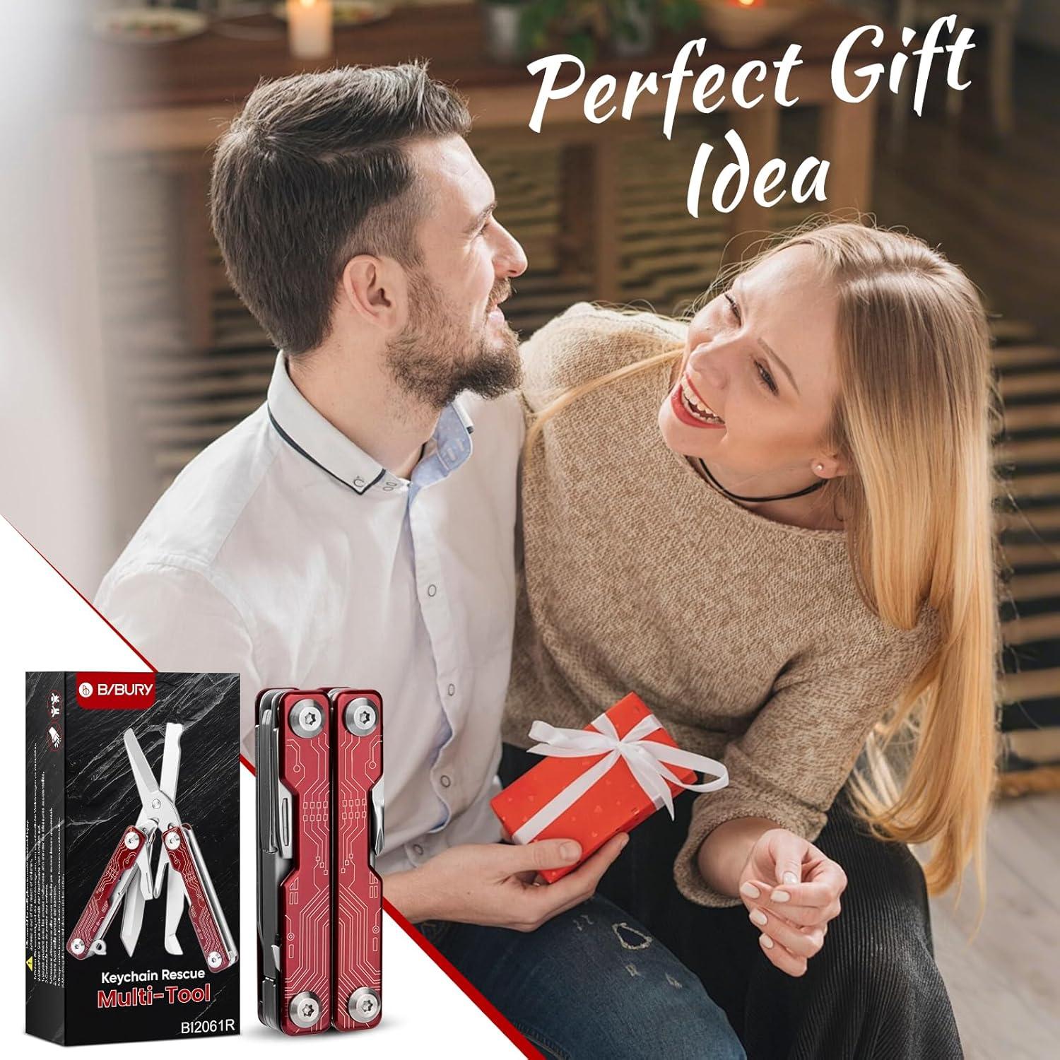 Tijeras Multiherramienta BIBURY 9 en 1 Plegable Acero Inoxidable