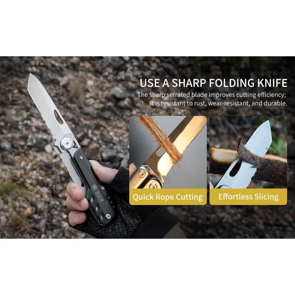 Multiherramienta 9-en-1 Wetactics con Tijeras y Rompedor de Cristales