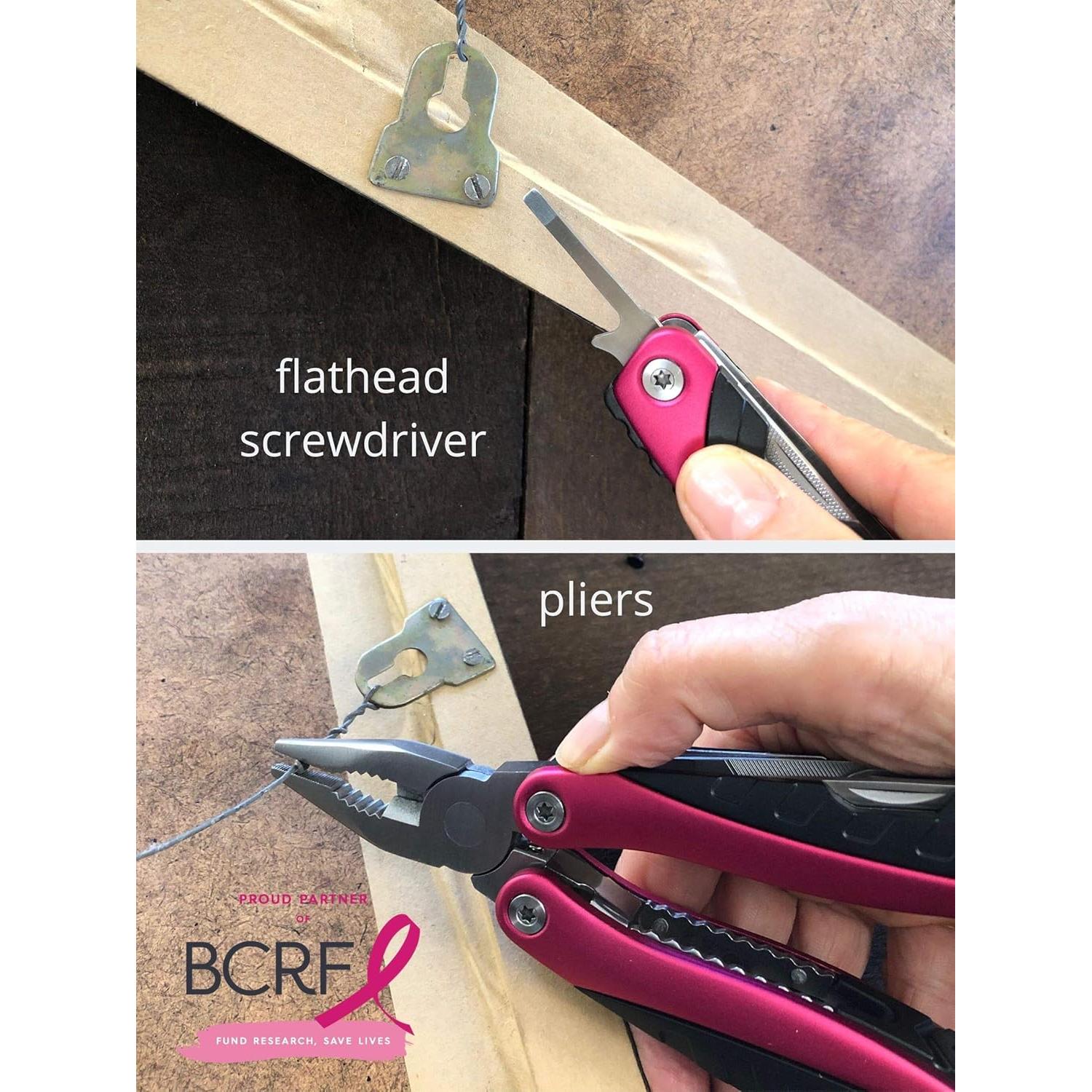 Multiherramienta Rosa 14 en 1 Apollo Tools - Compacta y Versátil