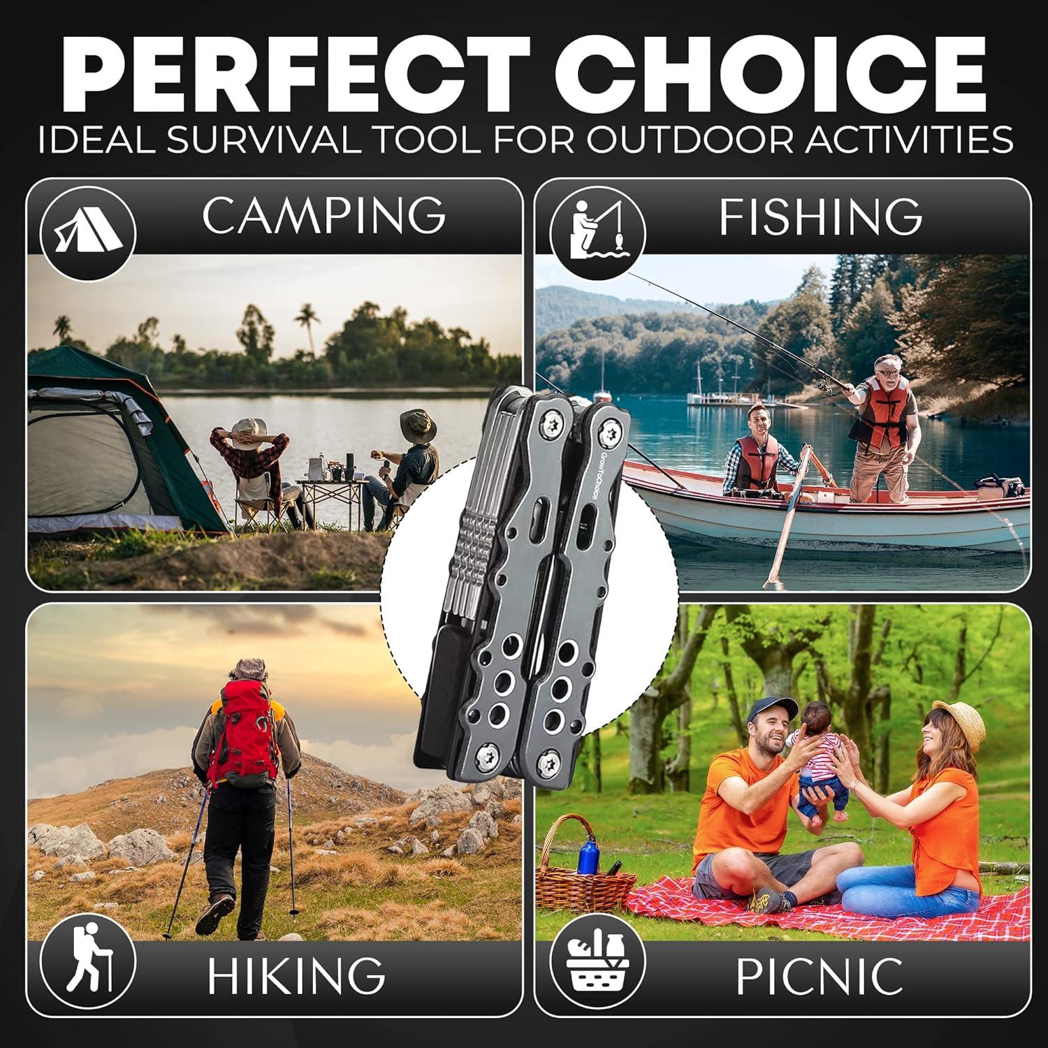 Multiherramienta 14-en-1 GROWTOCHOICE con Soporte y Funda