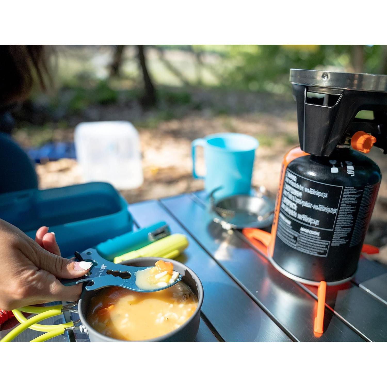 Multi-Herramienta Spork UST Acero Inoxidable con Mosquetón