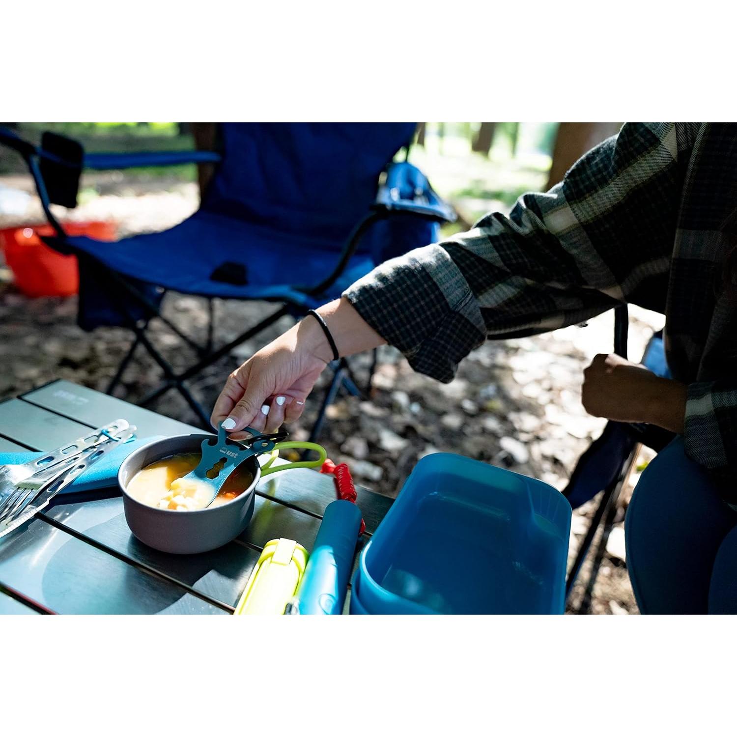 Multi-Herramienta Spork UST Acero Inoxidable con Mosquetón