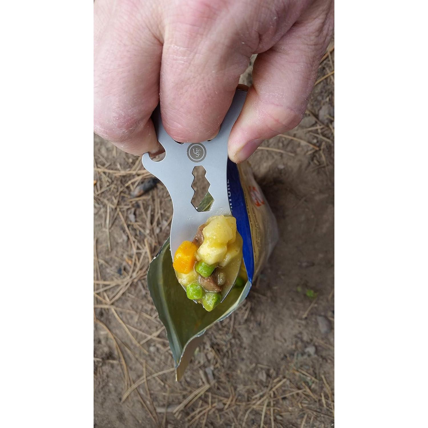 Multi-Herramienta Spork UST Acero Inoxidable con Mosquetón