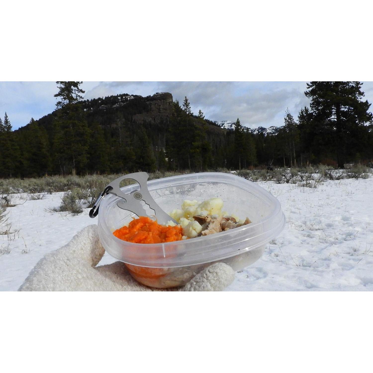 Multi-Herramienta Spork UST Acero Inoxidable con Mosquetón