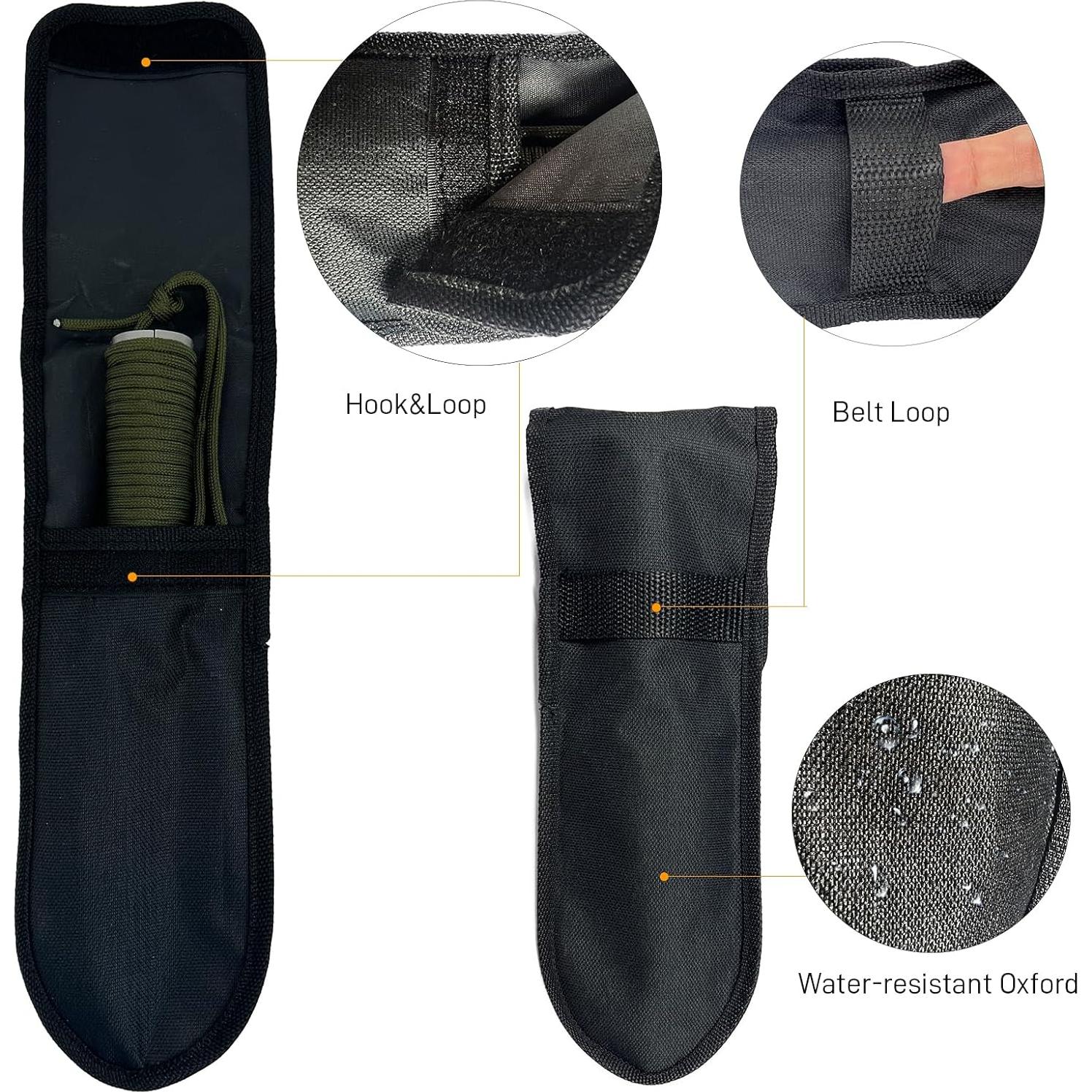 Small Camping Shovel, 9 in 1 Mini Hand Shovel, Portable Backpacking Trowel, Ultralight Compact Multitool for Camping, Gardening, Outdoor Survival, Silver