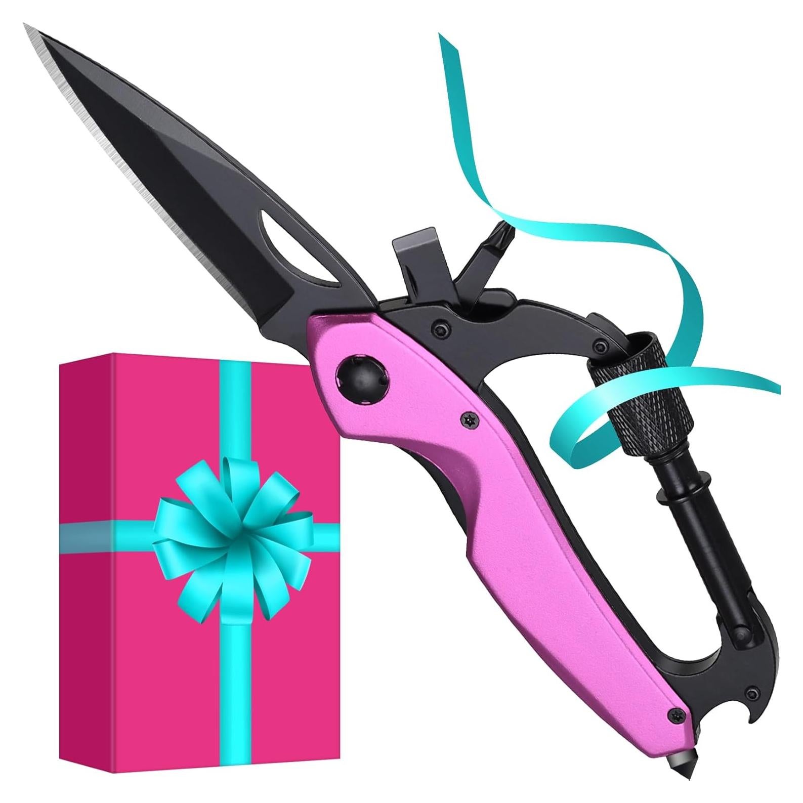 Multiherramienta Rosa VERTHMOE con Cuchillo 7.13 cm EDC