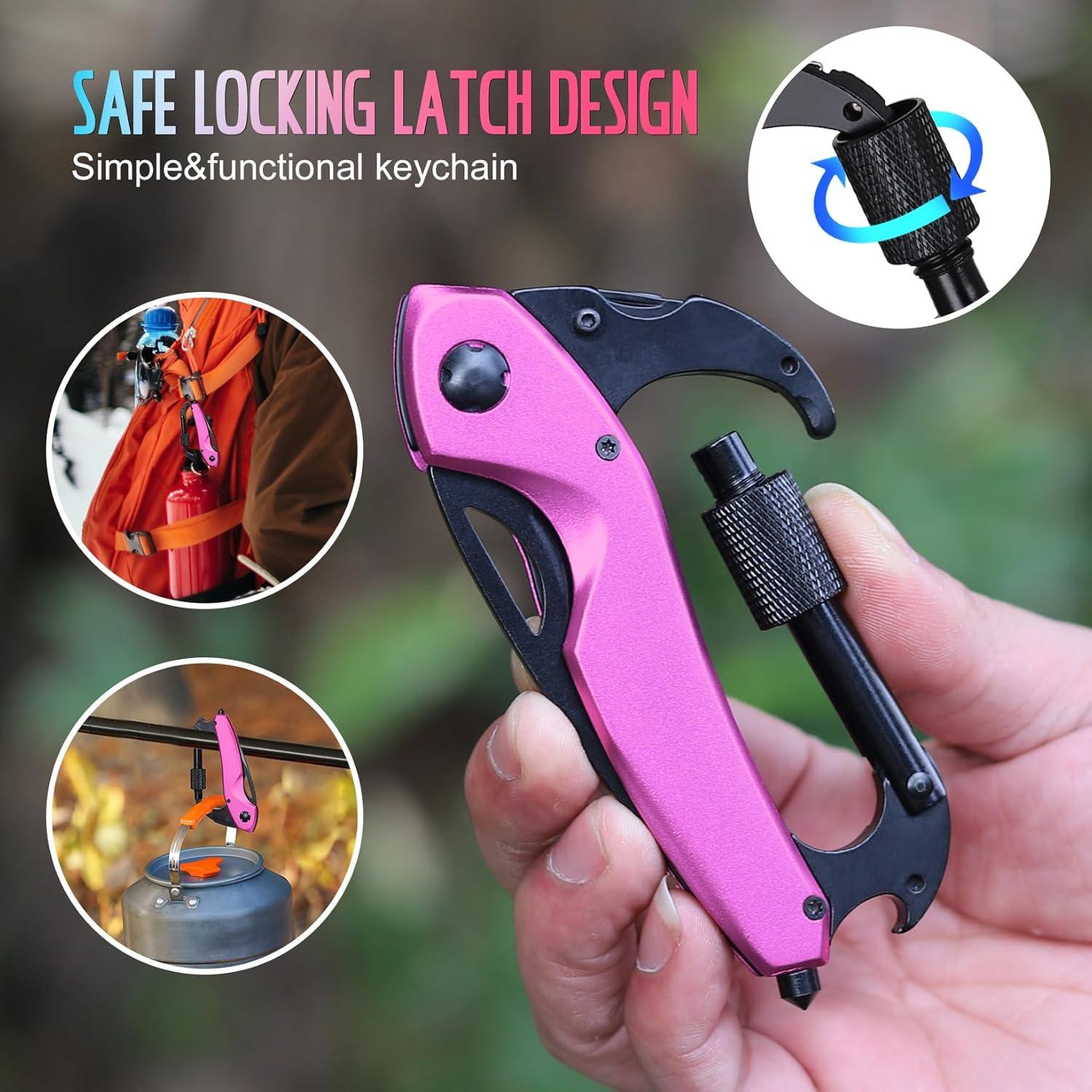 Multiherramienta Rosa VERTHMOE con Cuchillo 7.13 cm EDC