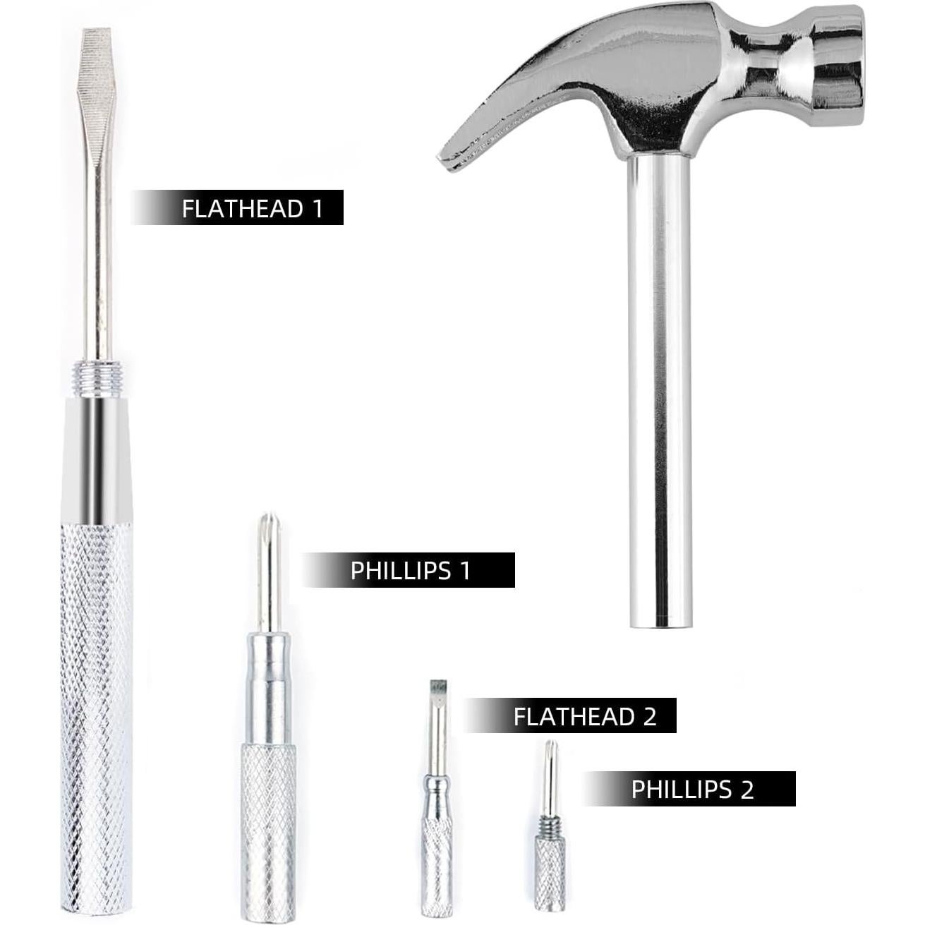 Martillo multifuncional 6 en 1 YOUMI de acero al carbono