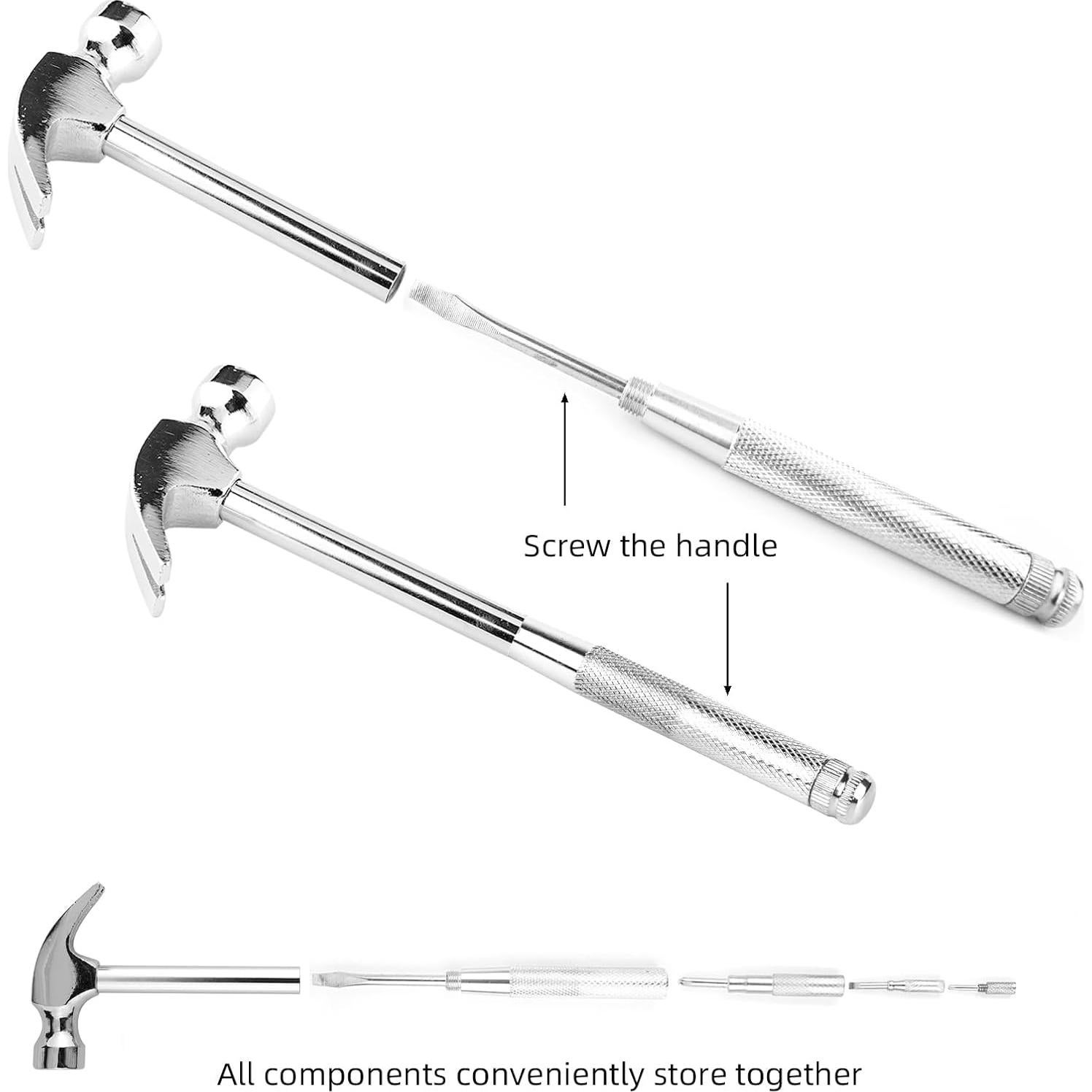 Martillo multifuncional 6 en 1 YOUMI de acero al carbono