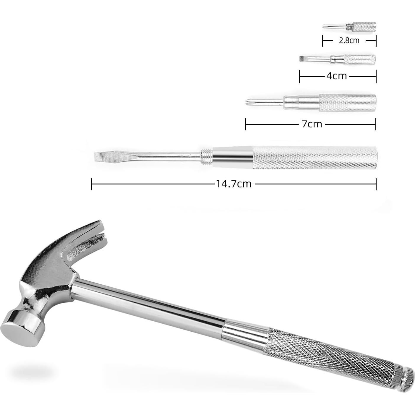 Martillo multifuncional 6 en 1 YOUMI de acero al carbono