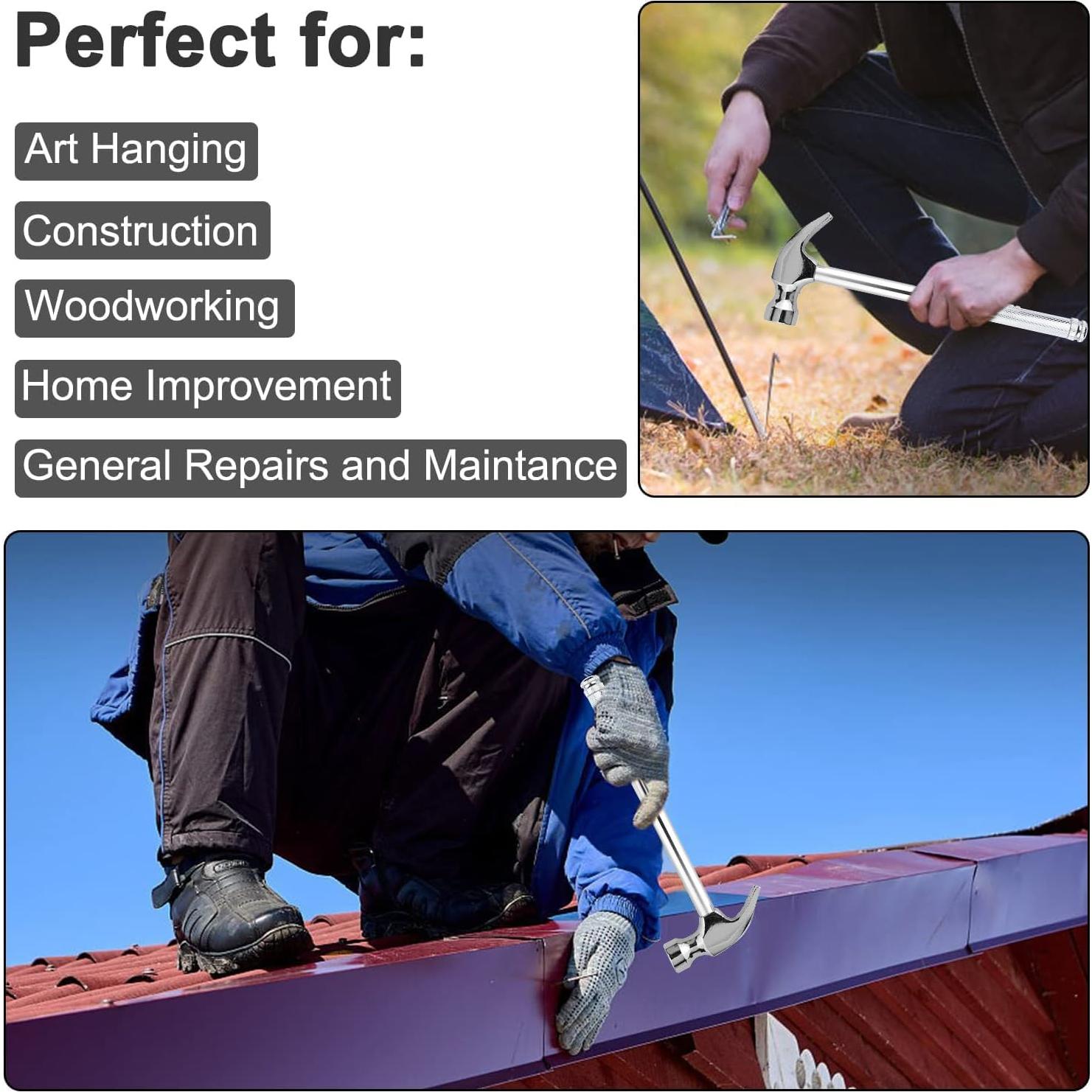 Martillo multifuncional 6 en 1 YOUMI de acero al carbono