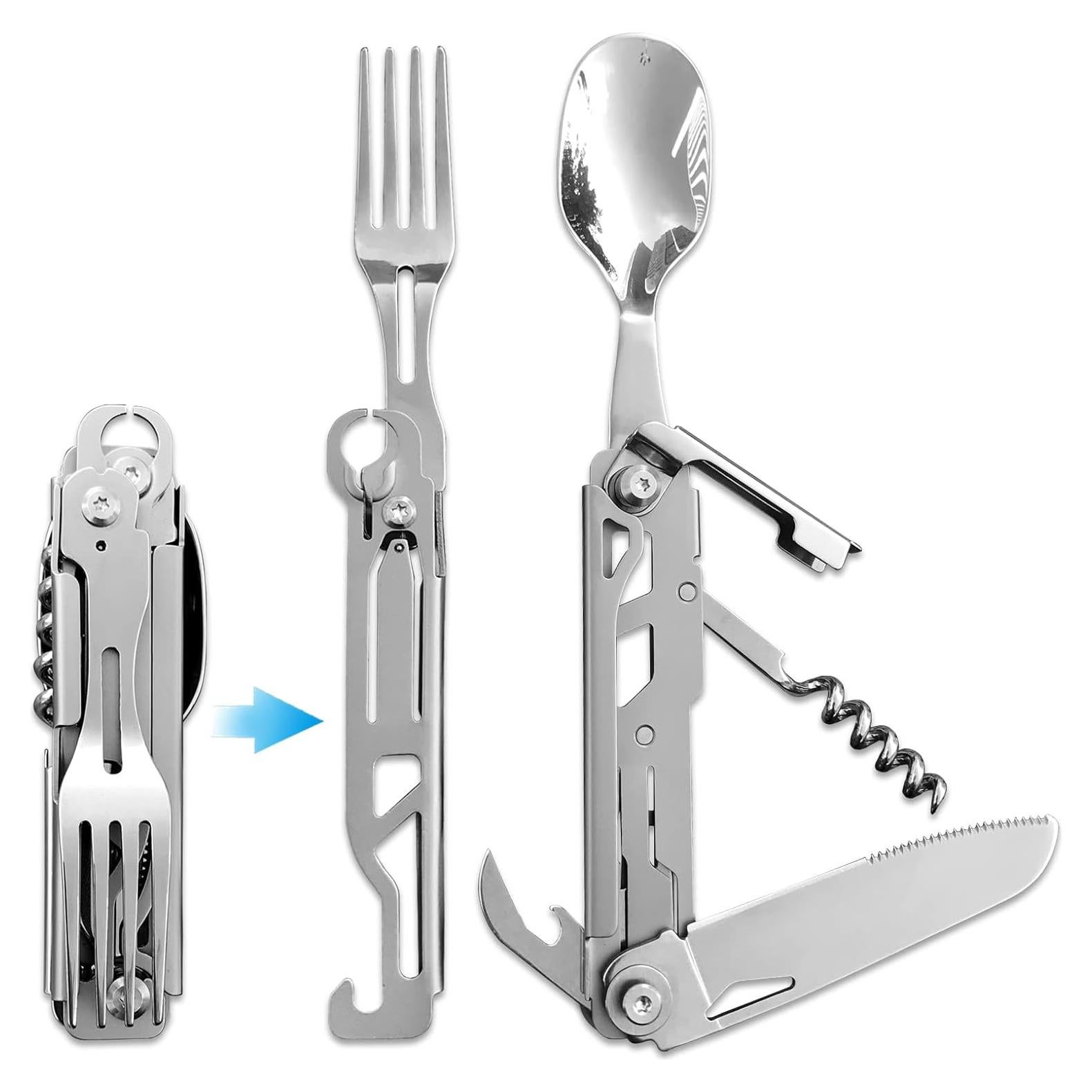 Juego de Utensilios de Camping Joycube 6 en 1 Desmontable