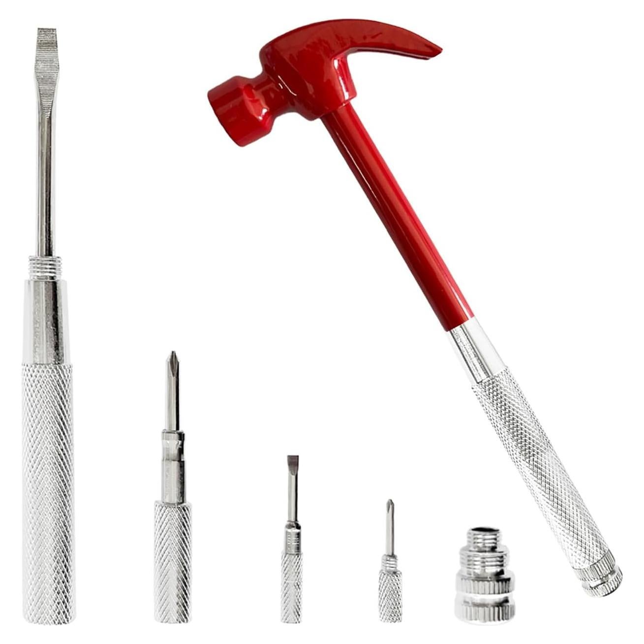 Martillo y destornillador 6 en 1 LASUND - Herramientas de mano