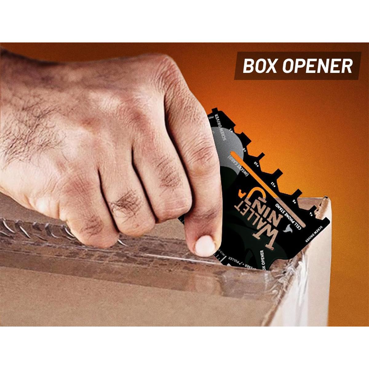 Wallet Ninja Multitool 18 en 1 - Herramienta de Tarjeta Negra