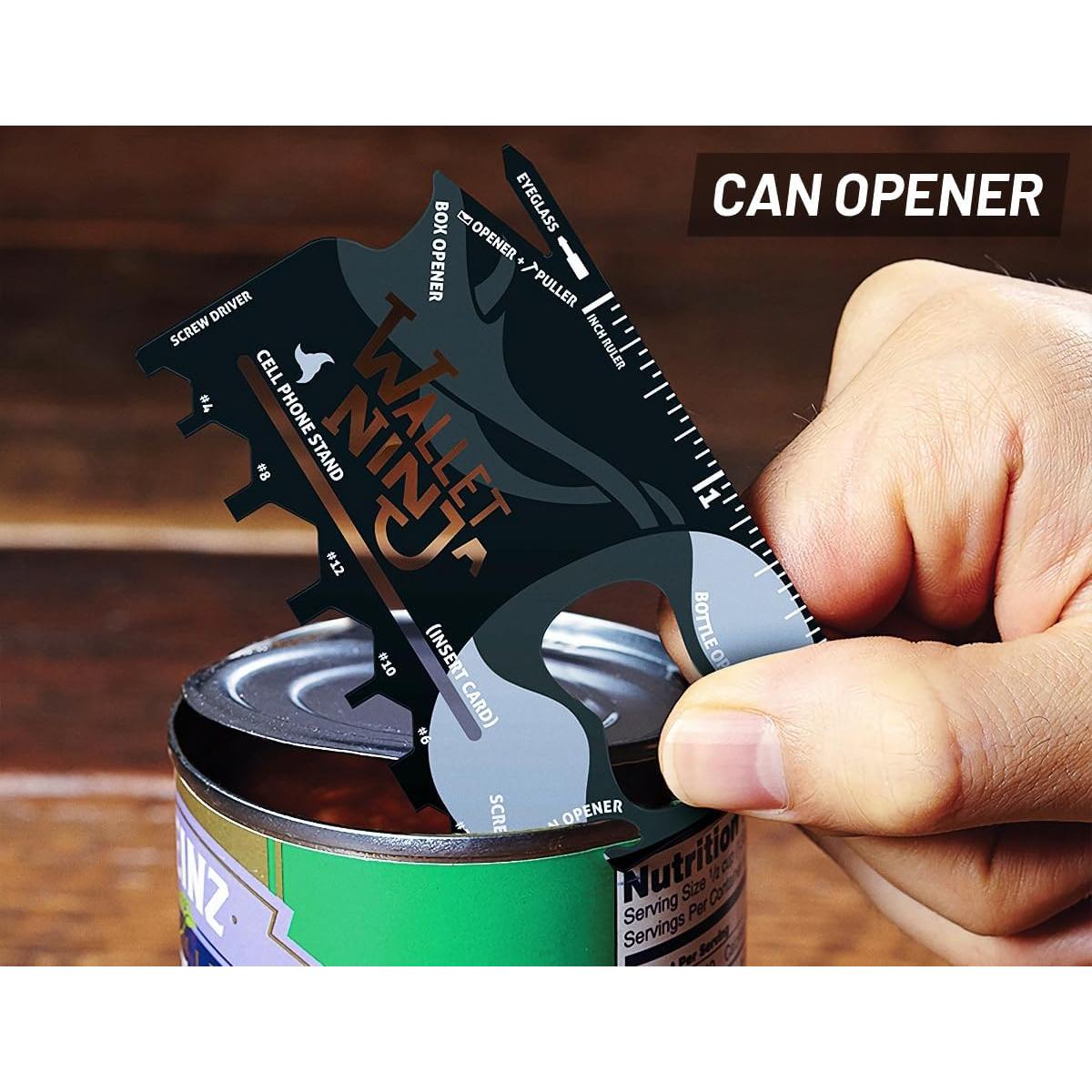 Wallet Ninja Multitool 18 en 1 - Herramienta de Tarjeta Negra