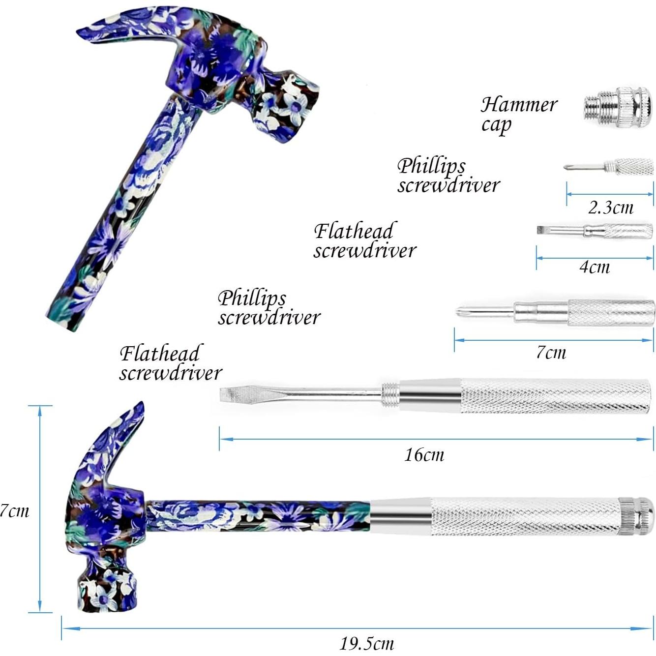 Martillo Floral Multifuncional 6 en 1 LASUND Púrpura