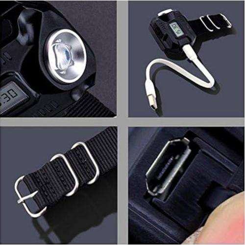 Luz de Pulsera LED Maxbei Recargable Impermeable para Camping