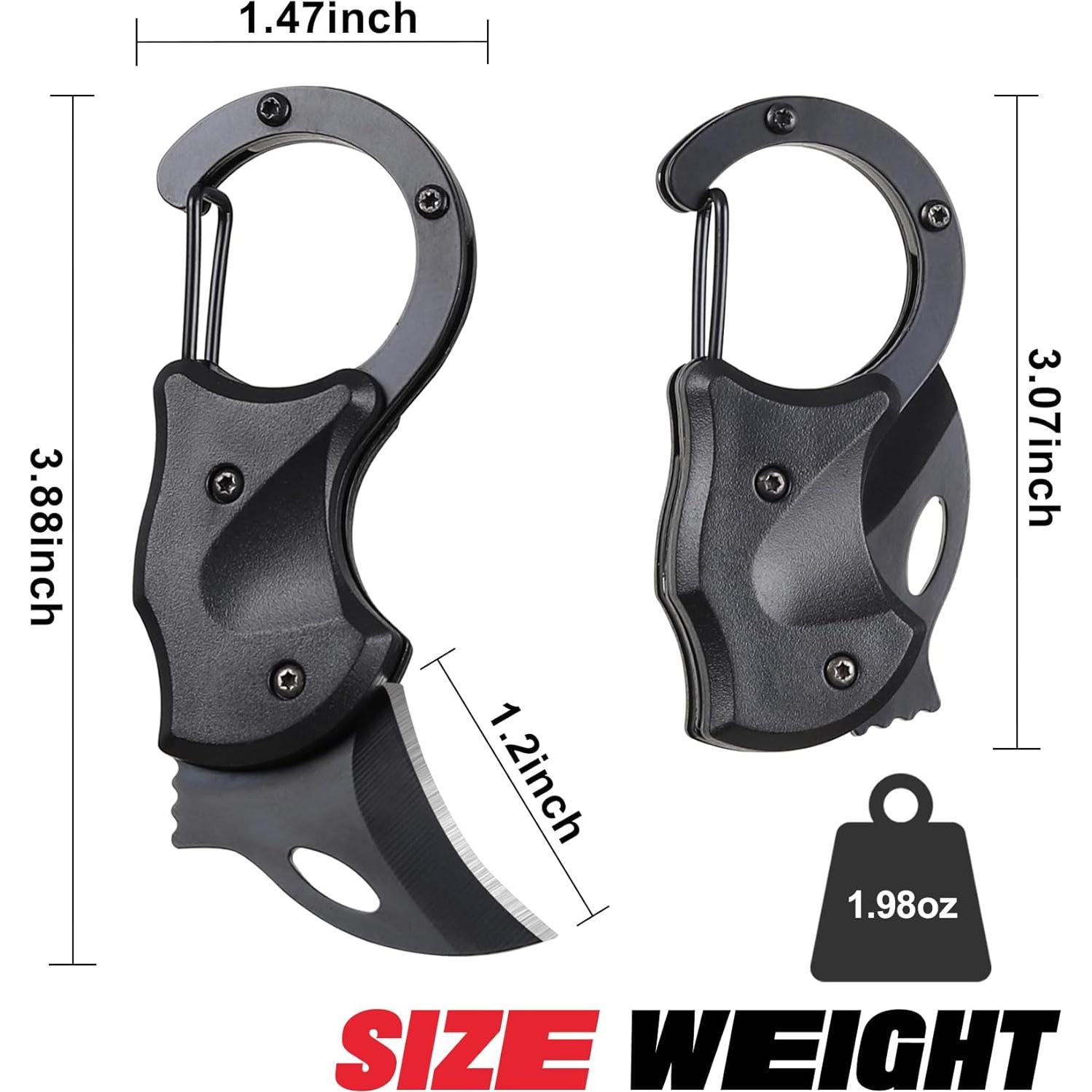 Cuchillo de Bolsillo ZAVIT Negro 10 cm para Hombres EDC