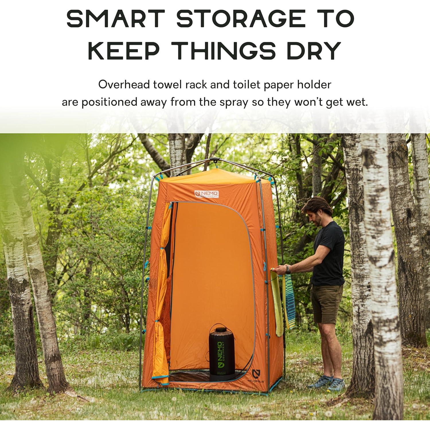 NEMO Equipment Heliopolis Privacy Shelter & Shower Tent - One Size - Monarch