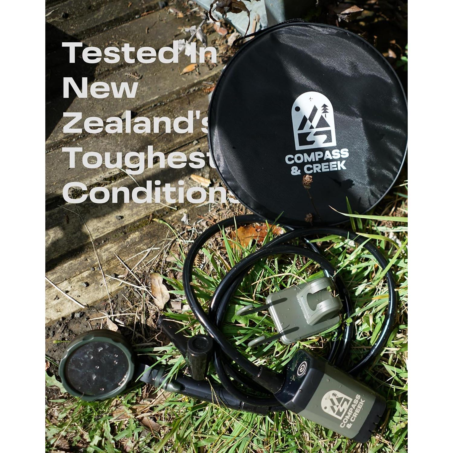 Bomba de Ducha Camping Compass & Creek - Portátil 14.8L