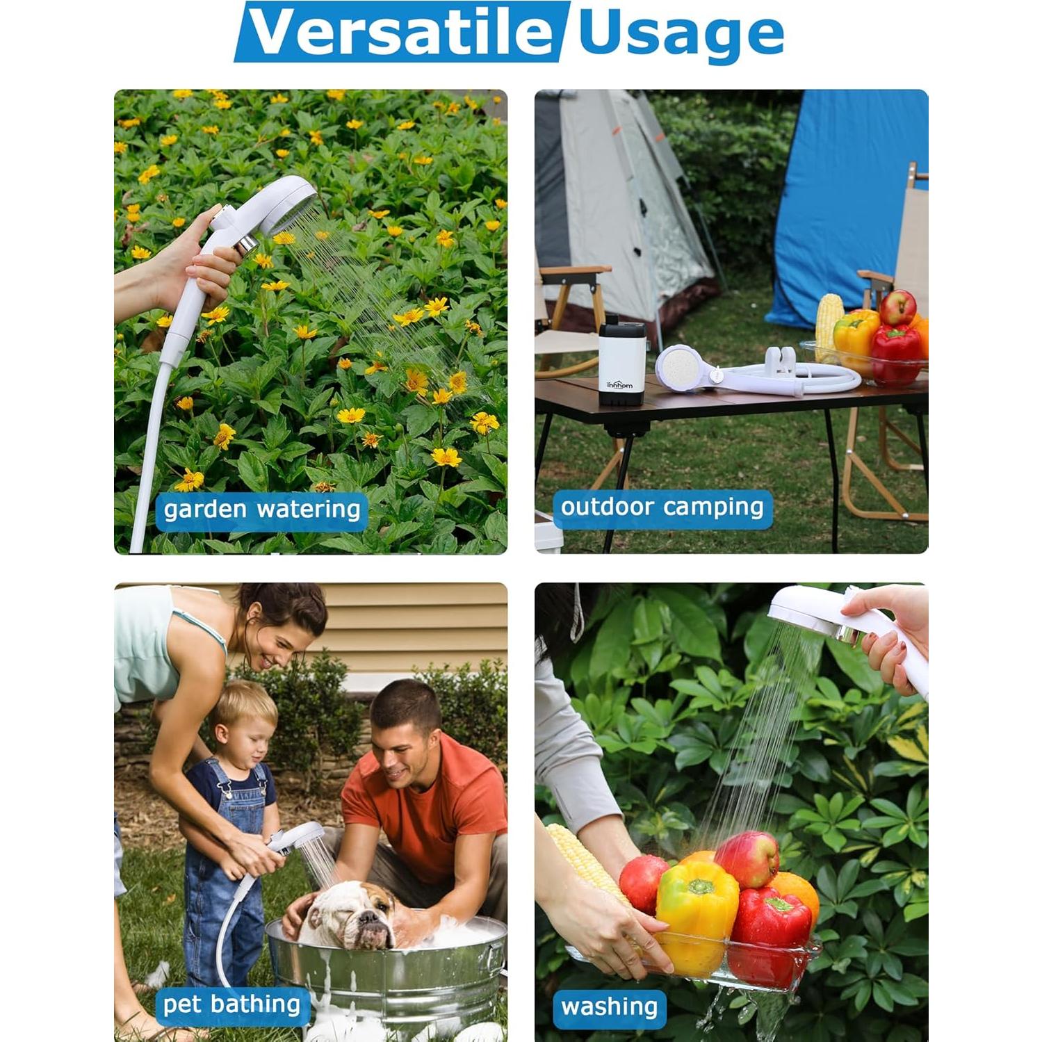 Ducha Portátil InnhoM A21 6000mAh 2 Modos Ajustables