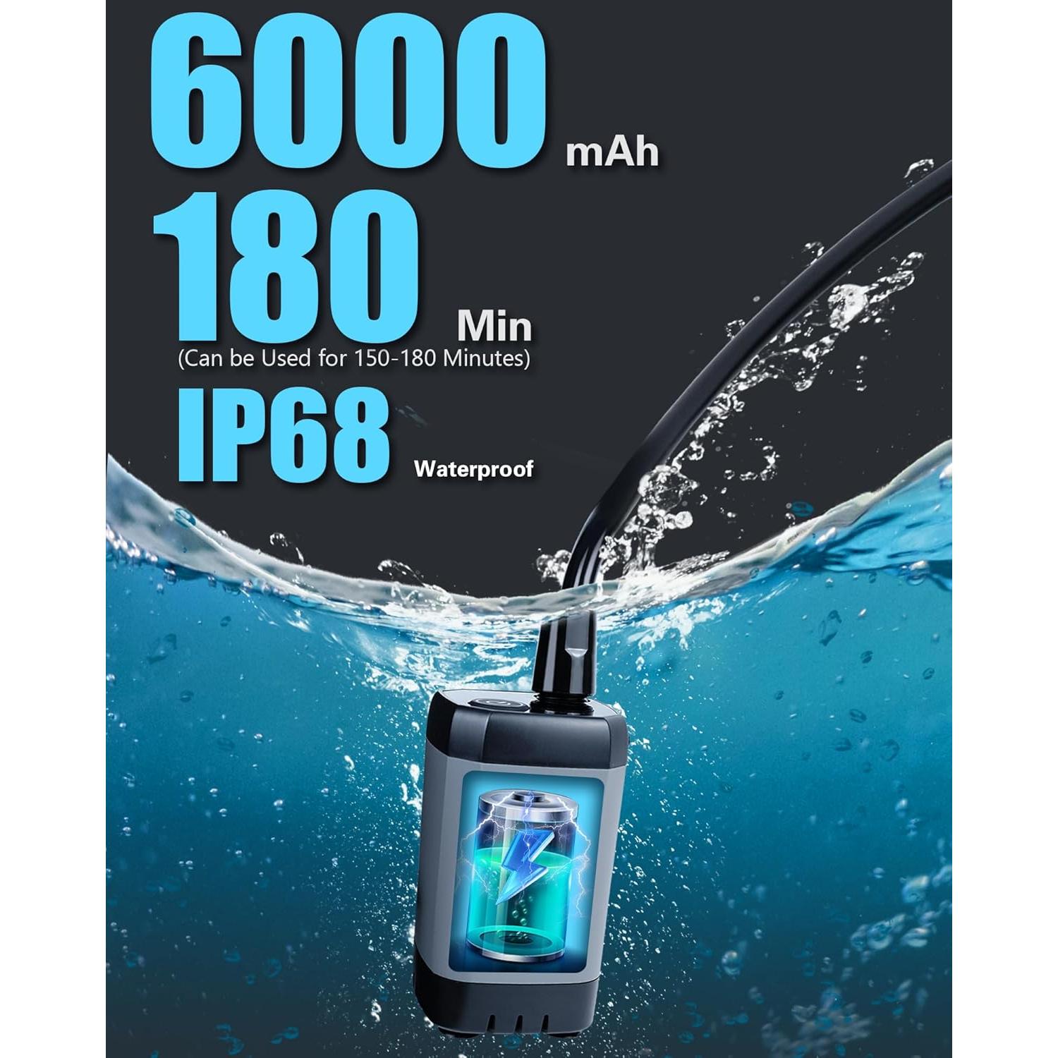 Ducha Portátil Beviliu 6000mAh para Camping y Mascotas