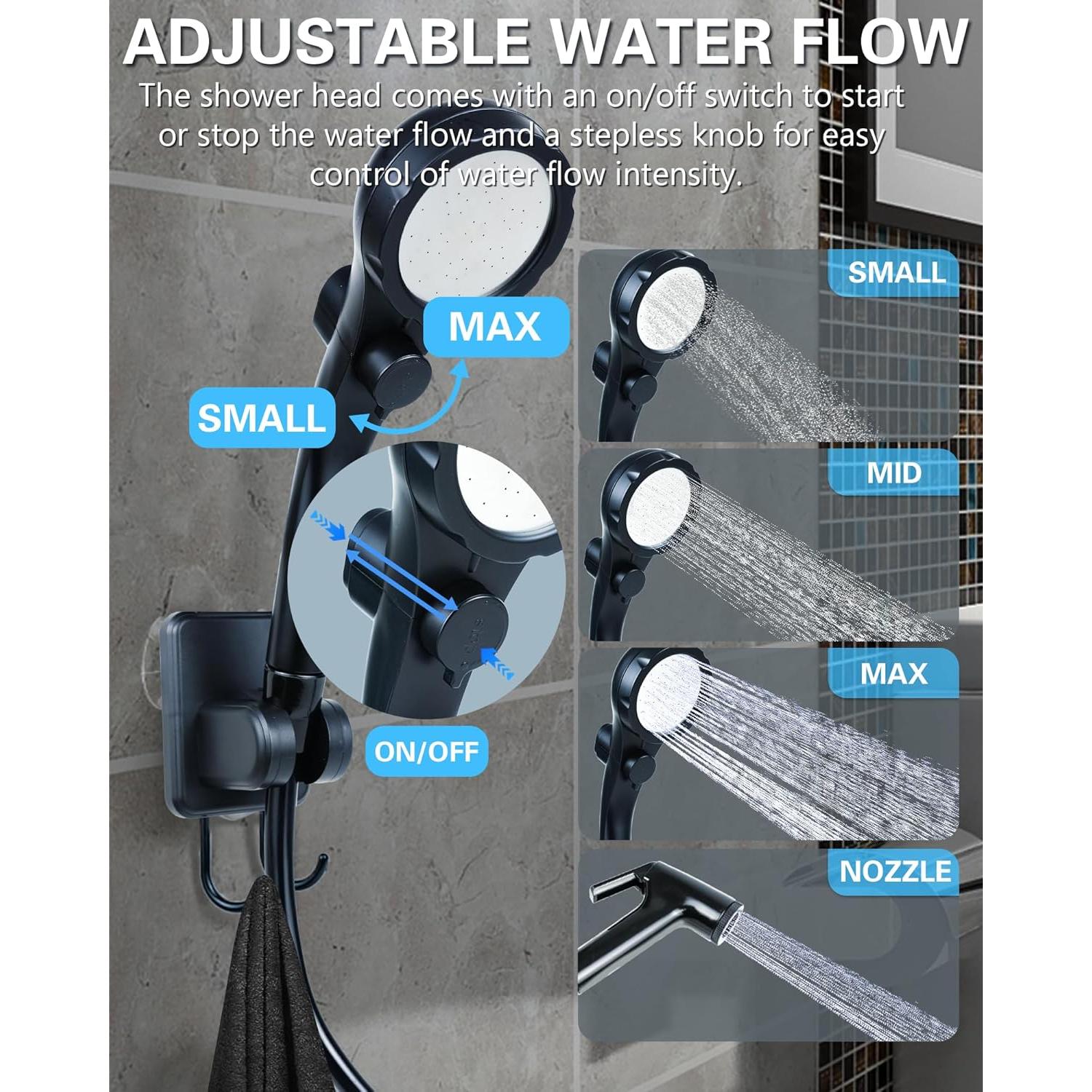 Ducha Portátil Beviliu 6000mAh para Camping y Mascotas