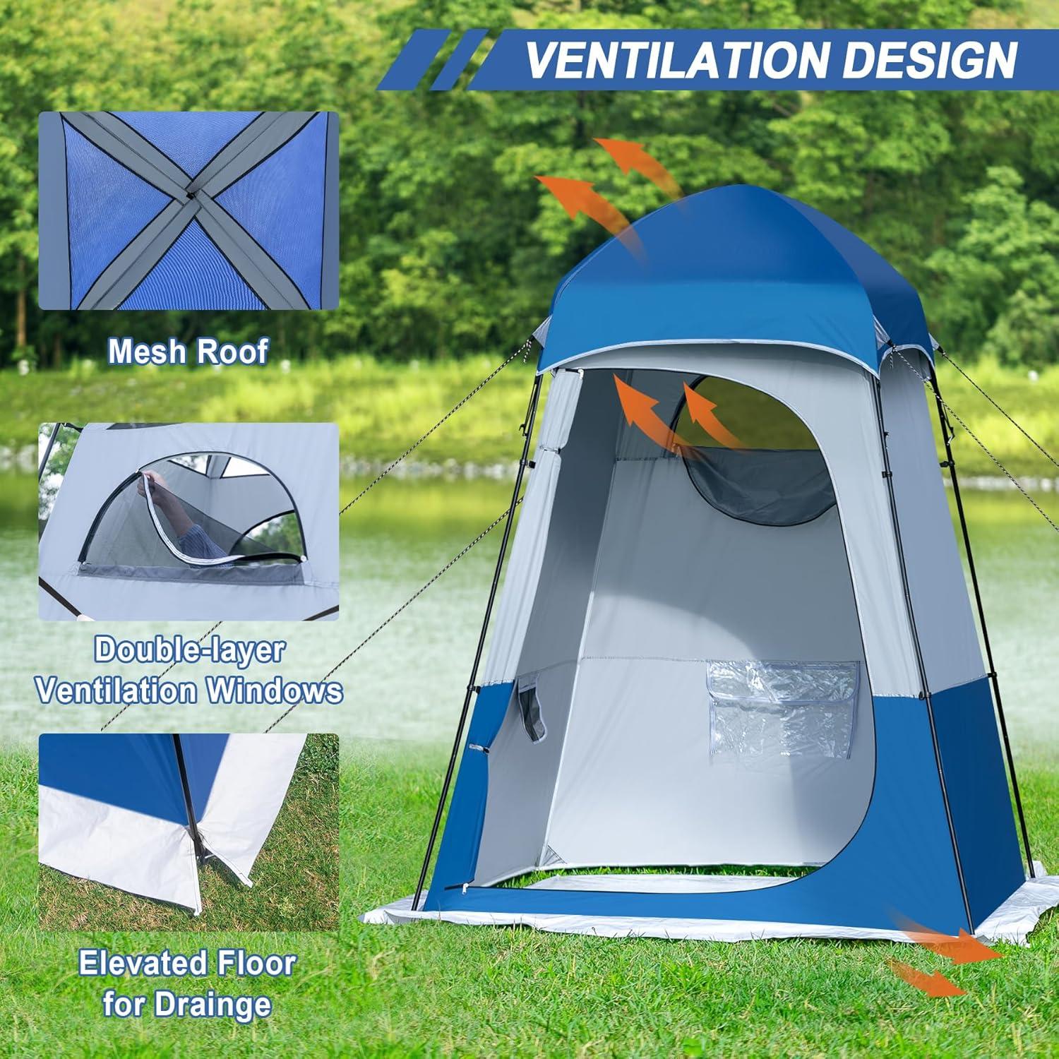 Tienda de Ducha Camping Castle Unicorn 160x160x240cm UPF50+