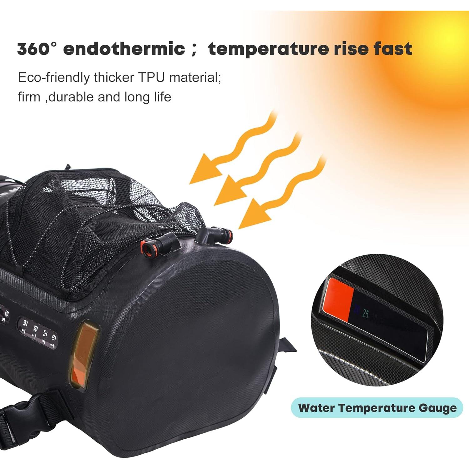 Ducha Portátil WILD HEART WF-112 22L con Bomba de Pie