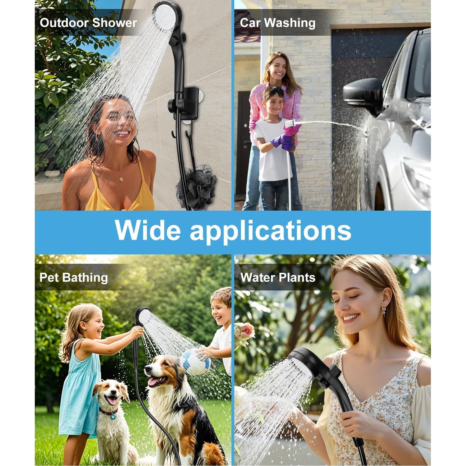 Ducha Portátil WADEO Camping 6000mAh 10 Velocidades IPX8