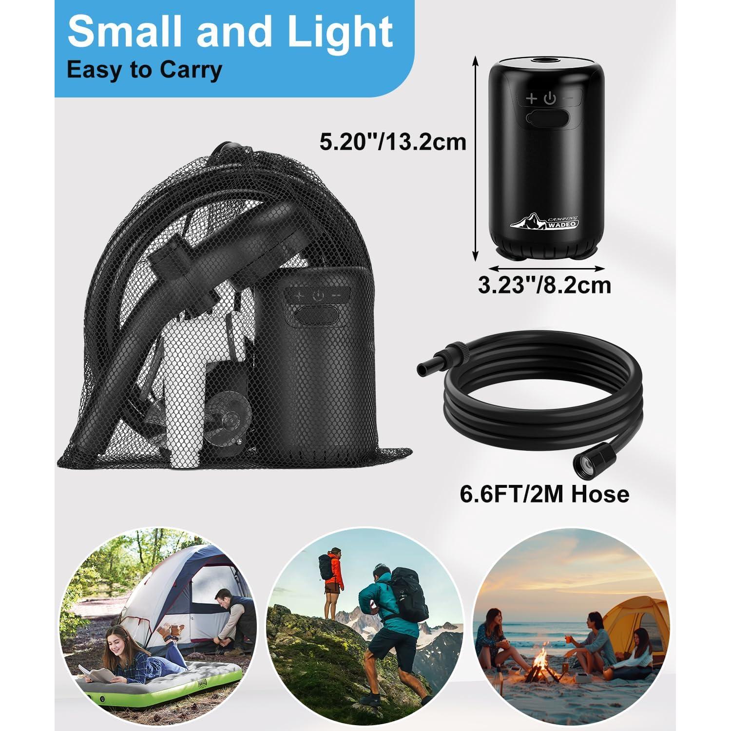 Ducha Portátil WADEO Camping 6000mAh 10 Velocidades IPX8