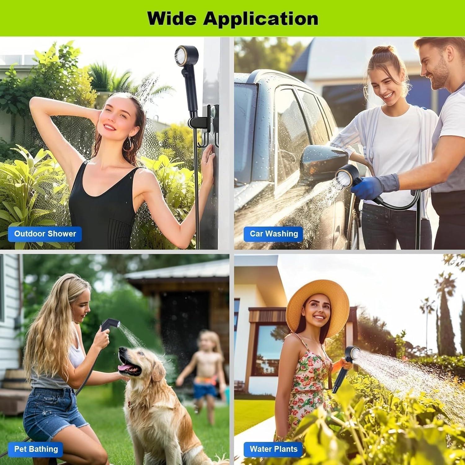 Ducha Portátil Eazy2hD 8000mAh IPX8 4 Modos Camping