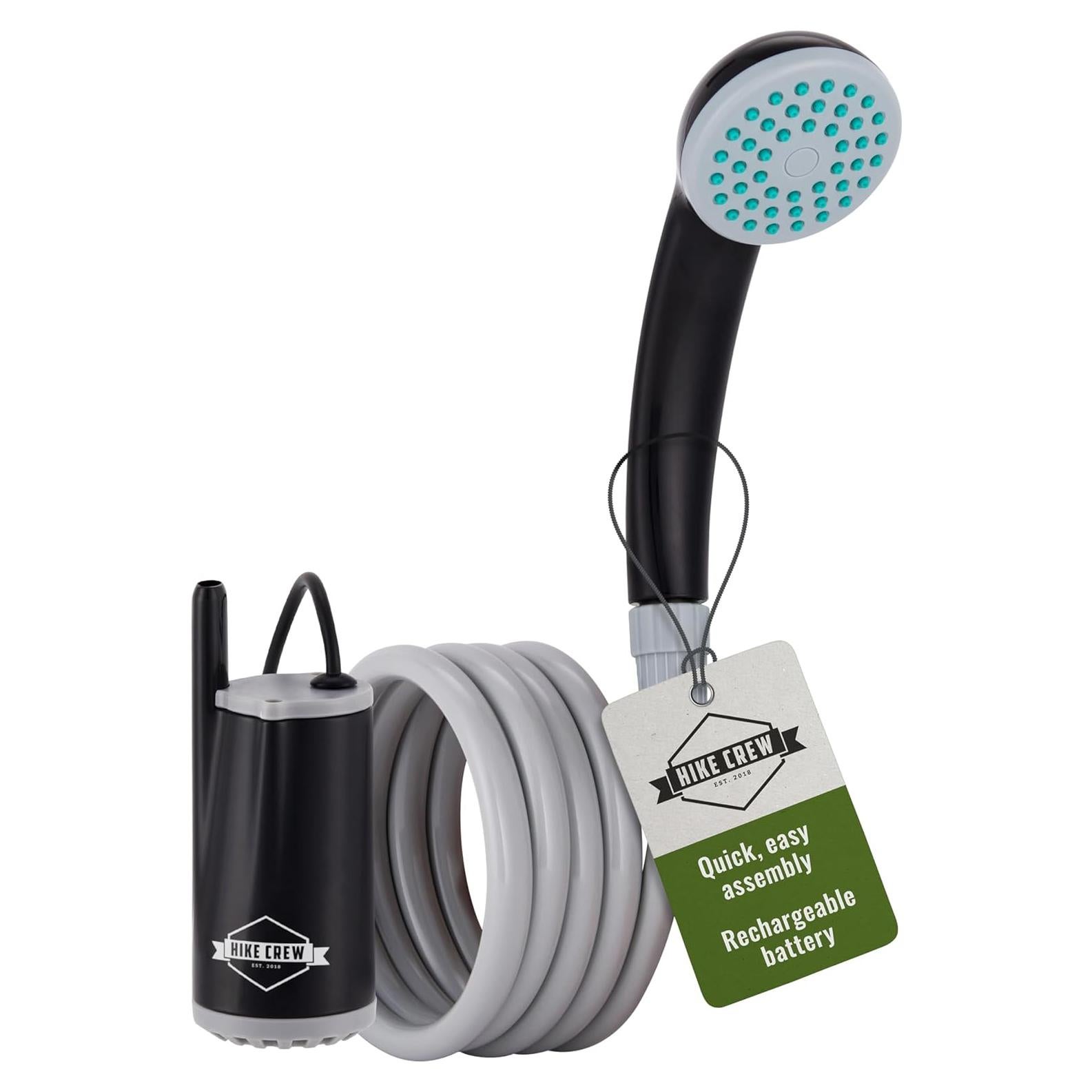 Ducha Portátil Hike Crew a Batería con Luz LED 1.83m