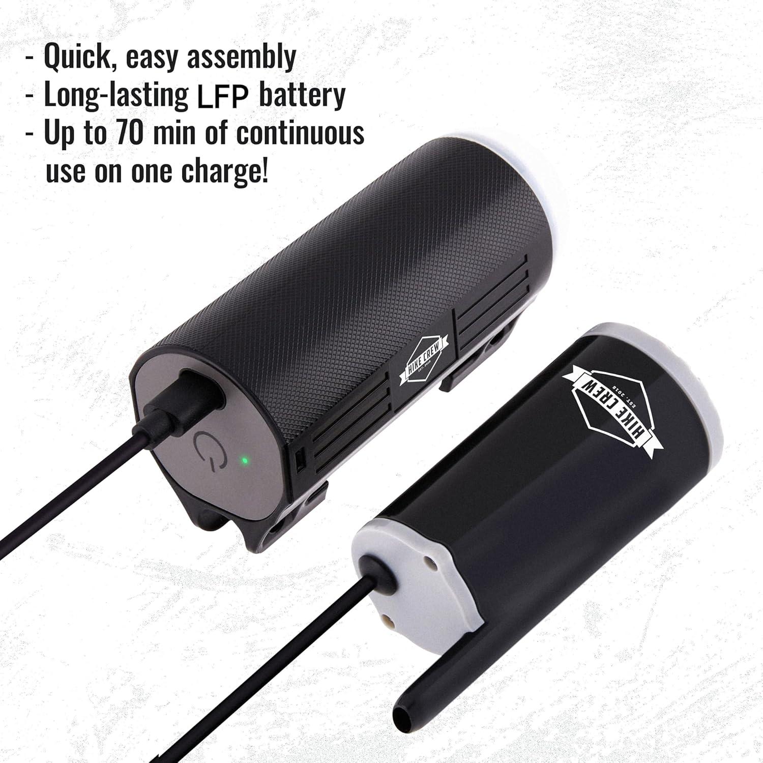 Ducha Portátil Hike Crew a Batería con Luz LED 1.83m