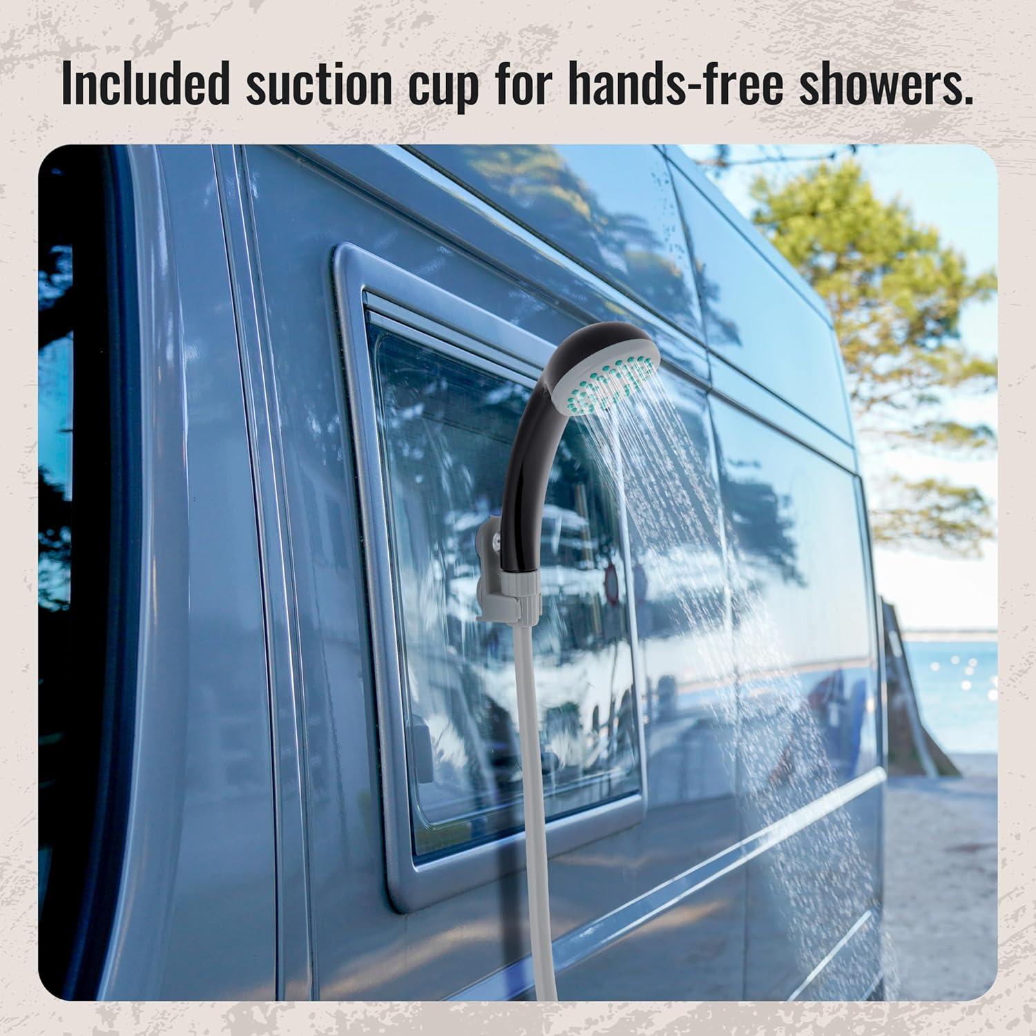 Ducha Portátil Hike Crew a Batería con Luz LED 1.83m