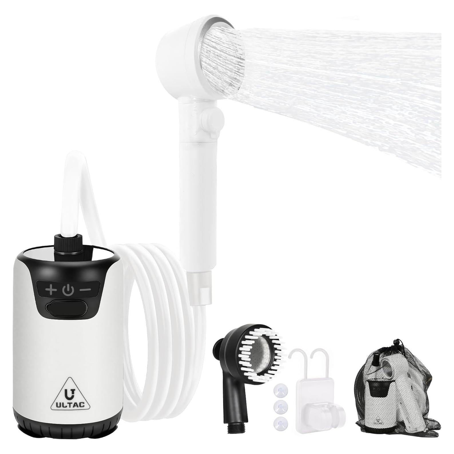 Ducha Portátil ULTAC 10000mAh IPX7 con Pantalla LED