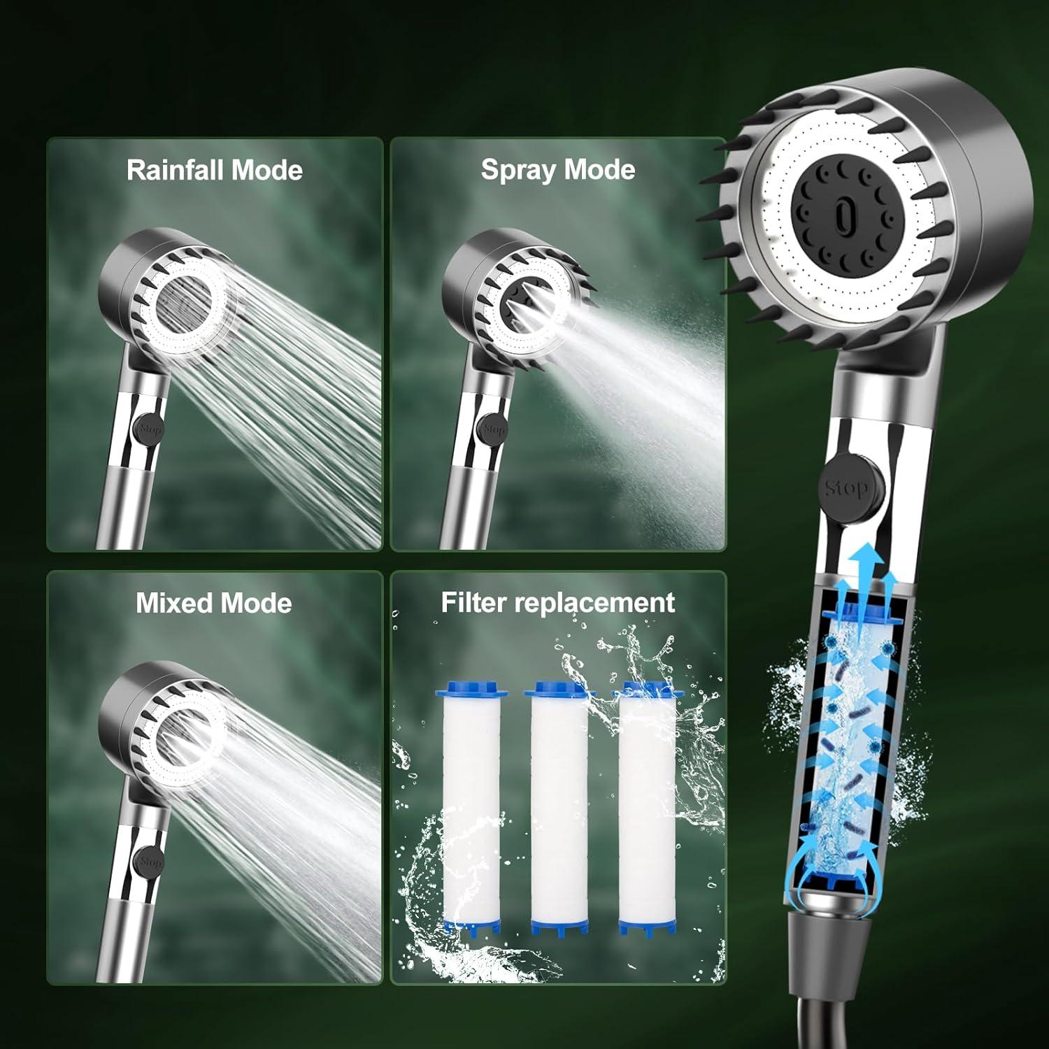 Ducha Portátil Beday 7800mAh con Pantalla de Temperatura