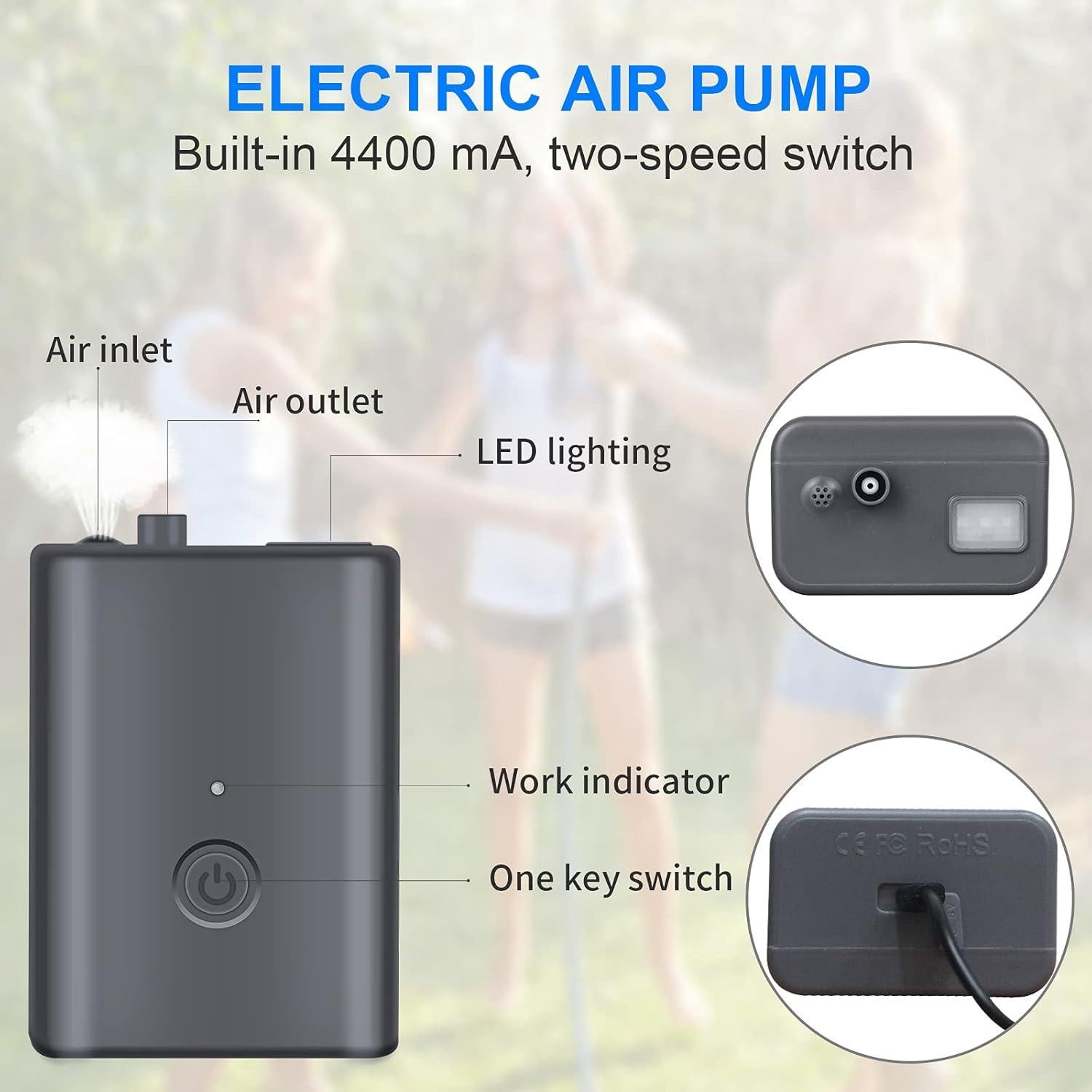 Ducha Portátil Eléctrica B.TAWD 20L con Calentamiento Solar