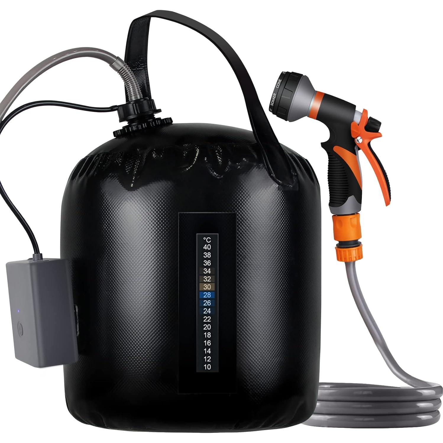 Ducha Portátil Eléctrica B.TAWD 20L con Calentamiento Solar