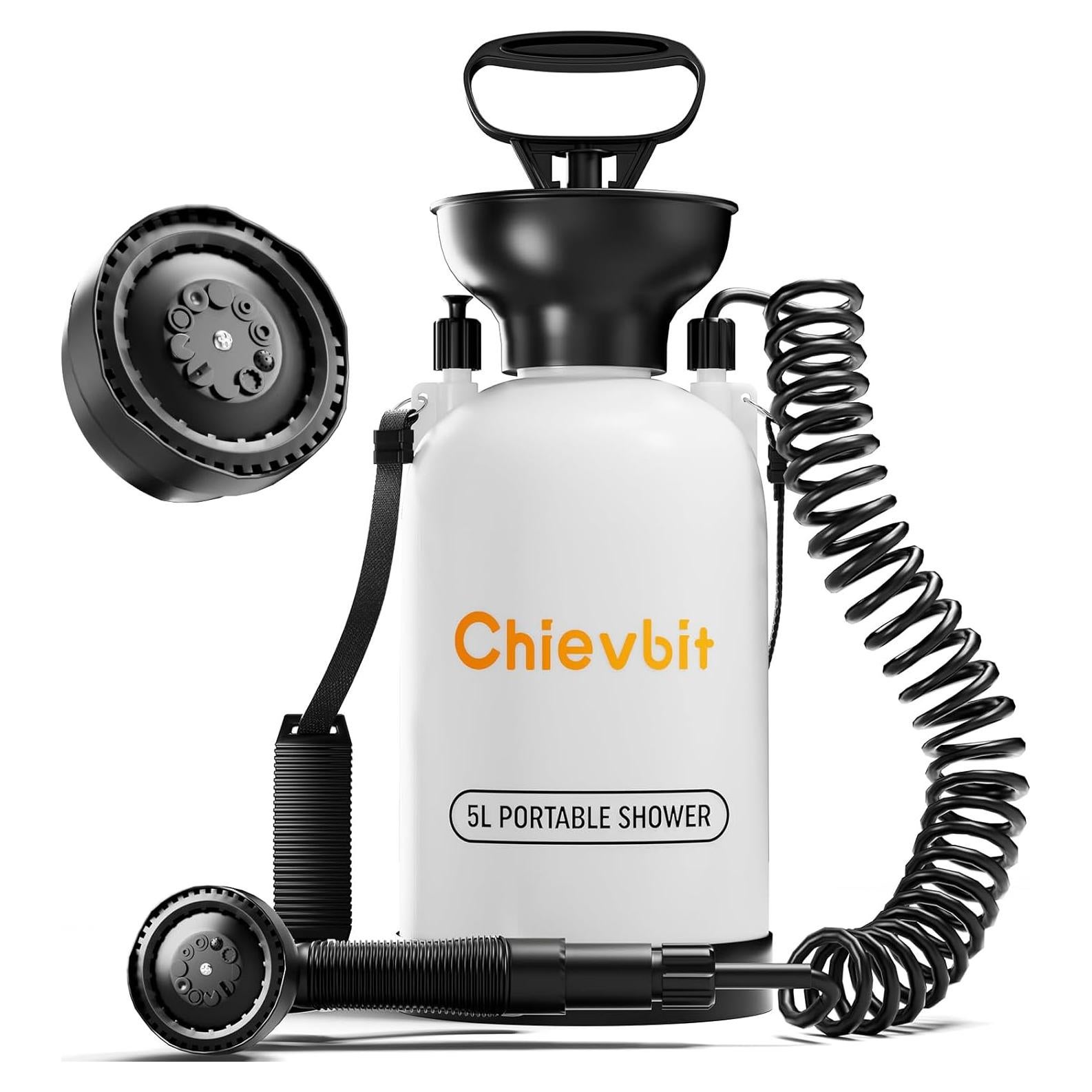 Ducha Portátil de Camping Chievbit 5L 10 Modos de Rocío