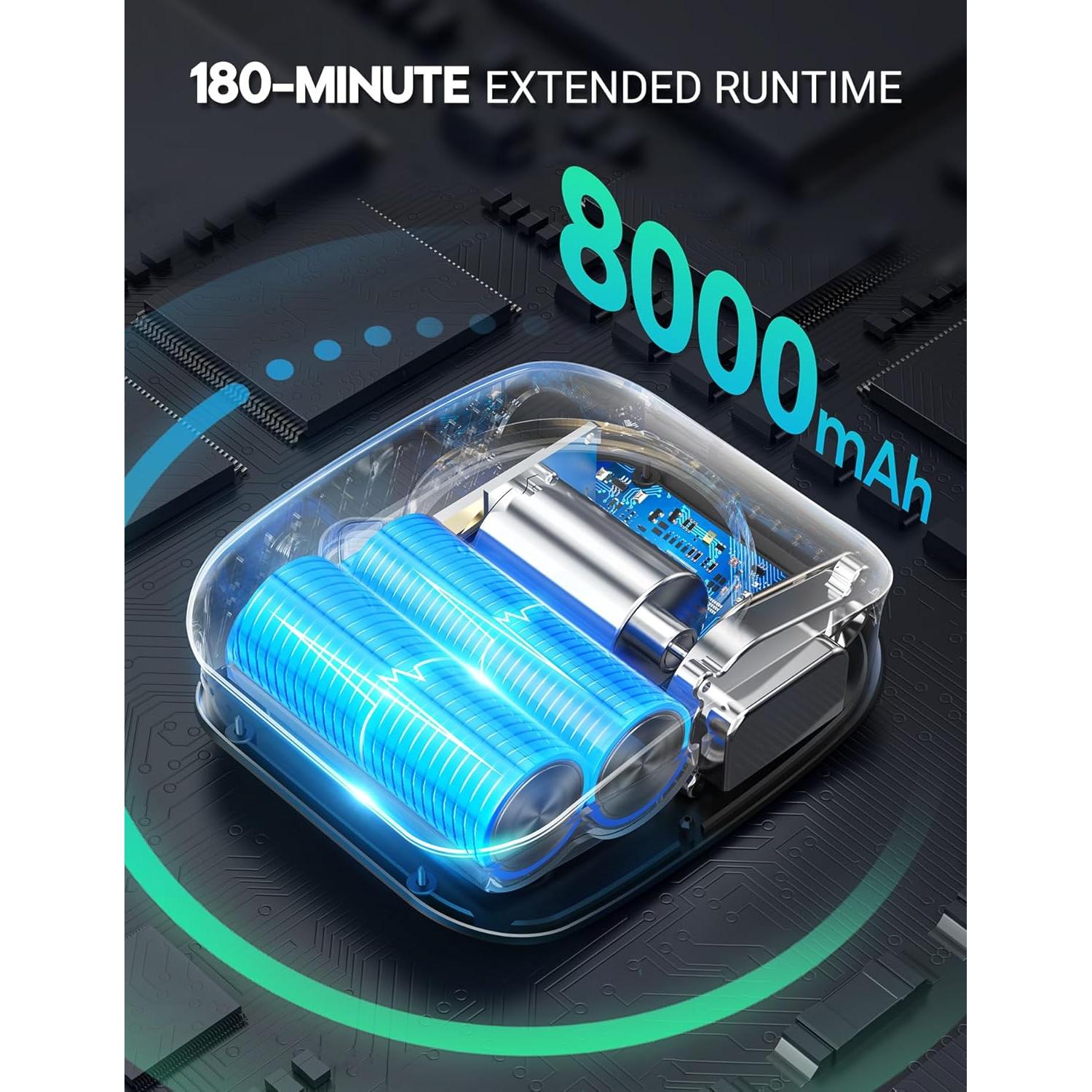 Ducha Portátil Docusvect 8000mAh 6LPM 4 Modos IPX8 Camping