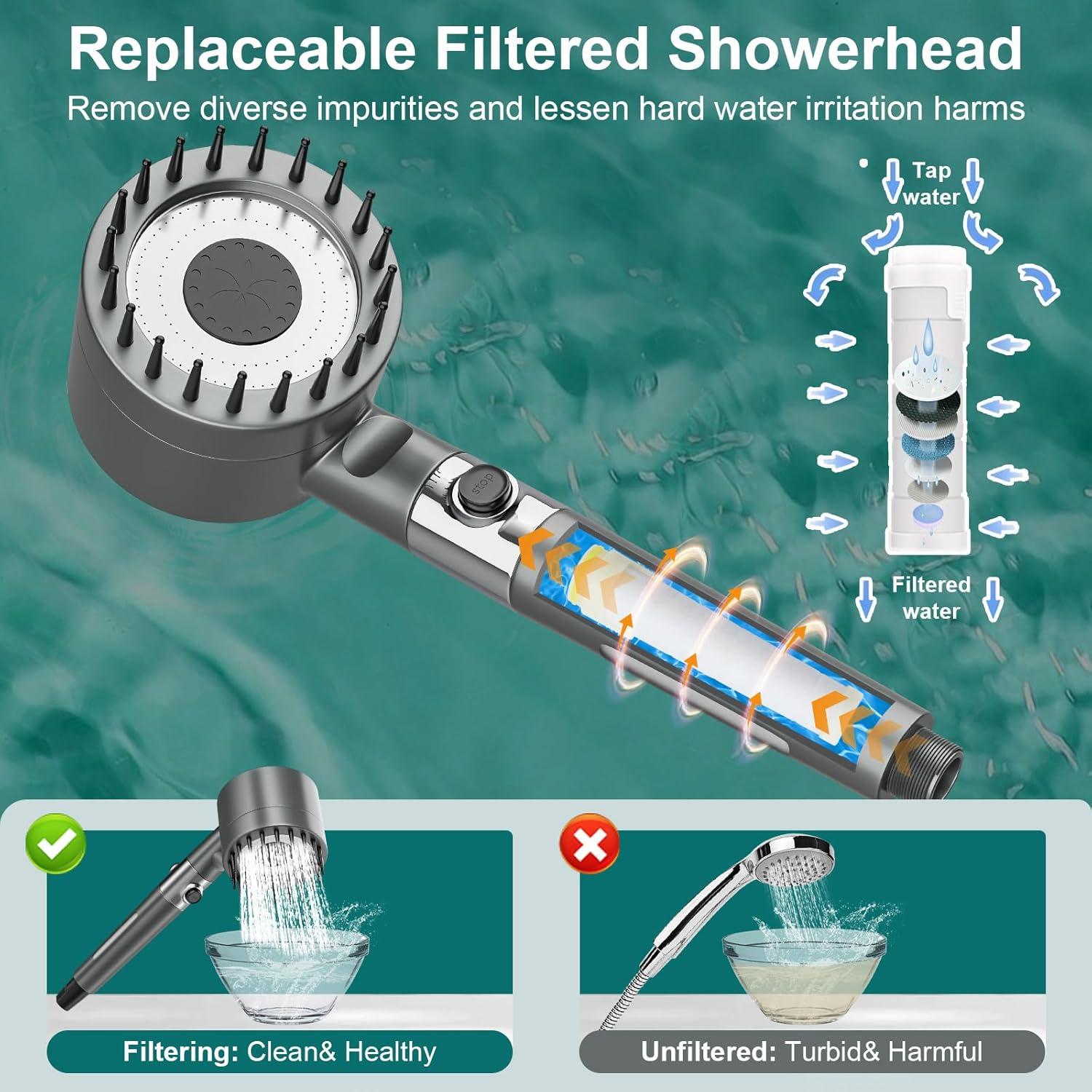 Ducha Portátil Deeteck 6000mAh para Camping y Exterior
