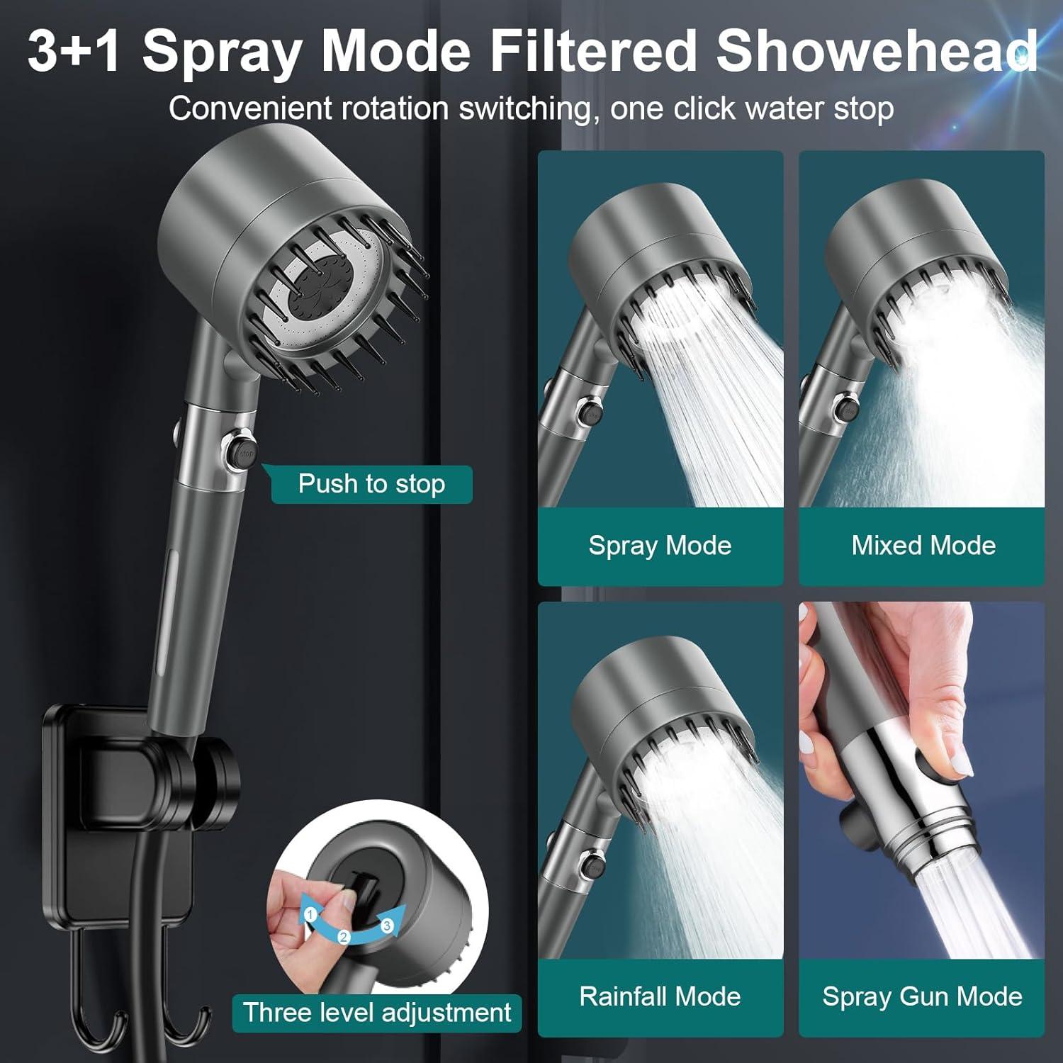 Ducha Portátil Deeteck 6000mAh para Camping y Exterior