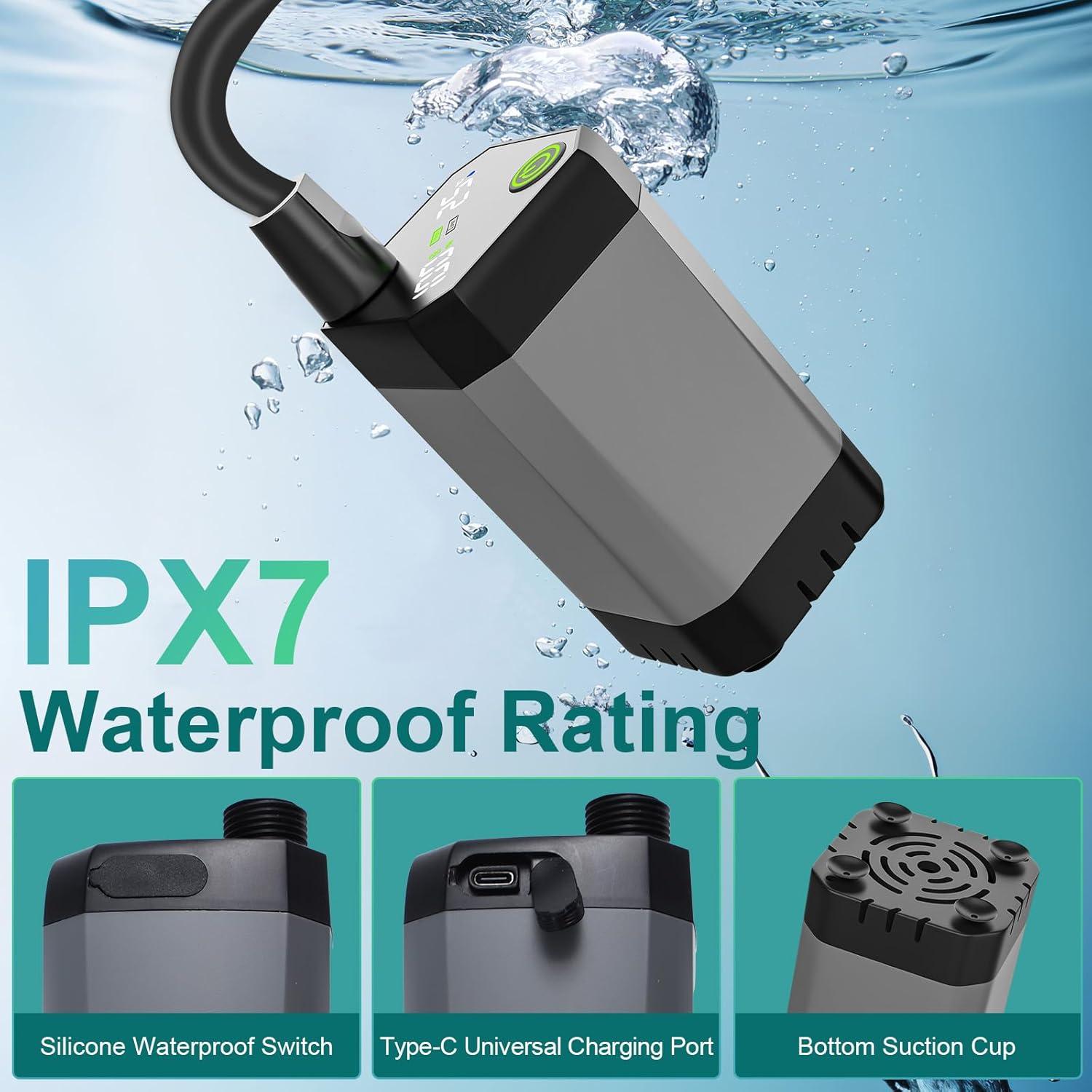 Ducha Portátil Deeteck 6000mAh para Camping y Exterior